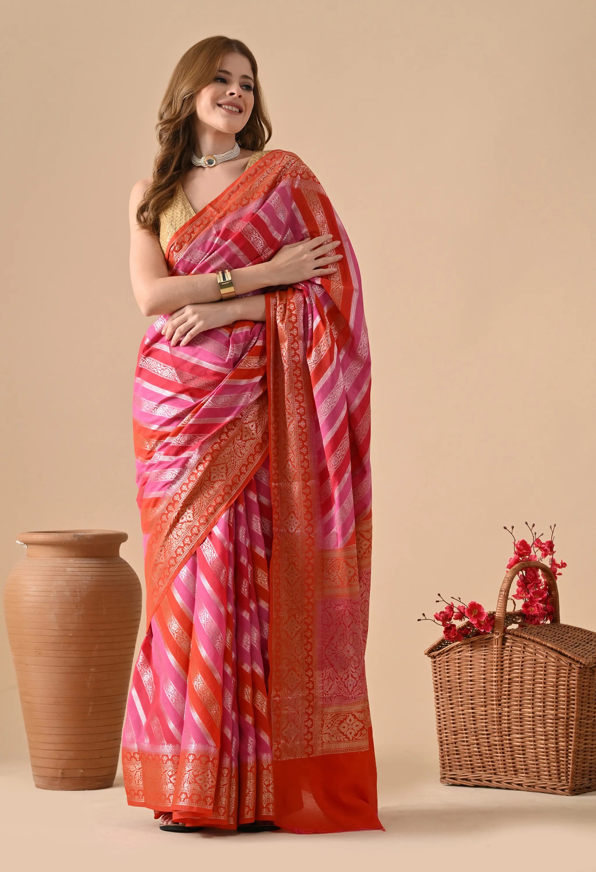 Multicolor Silk Saree