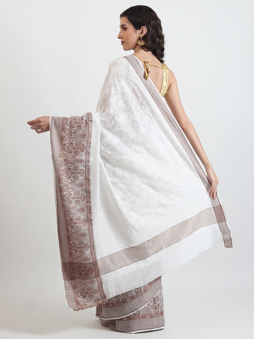 Pure cotton Chanderi saree