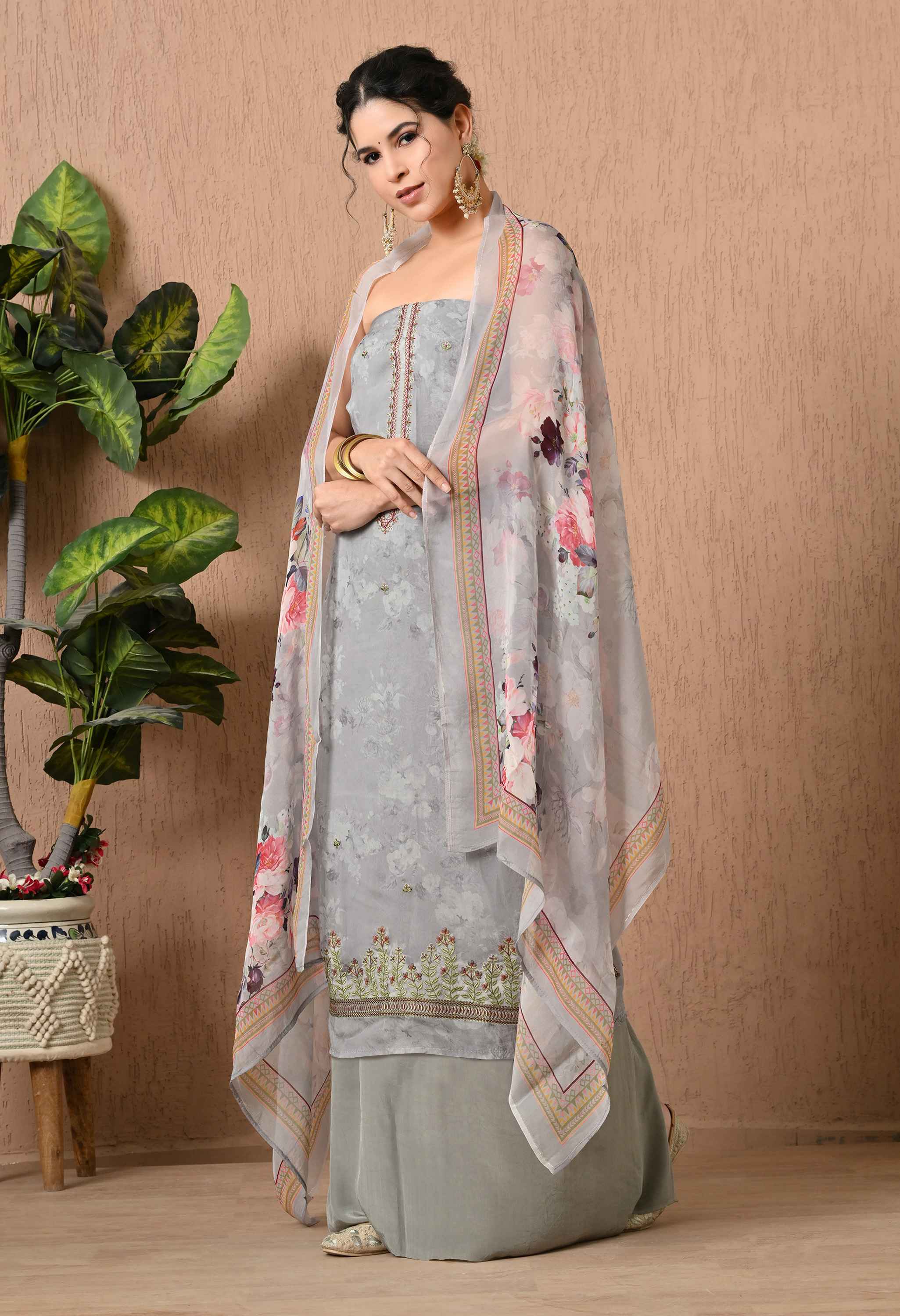 Organza salwar kameez