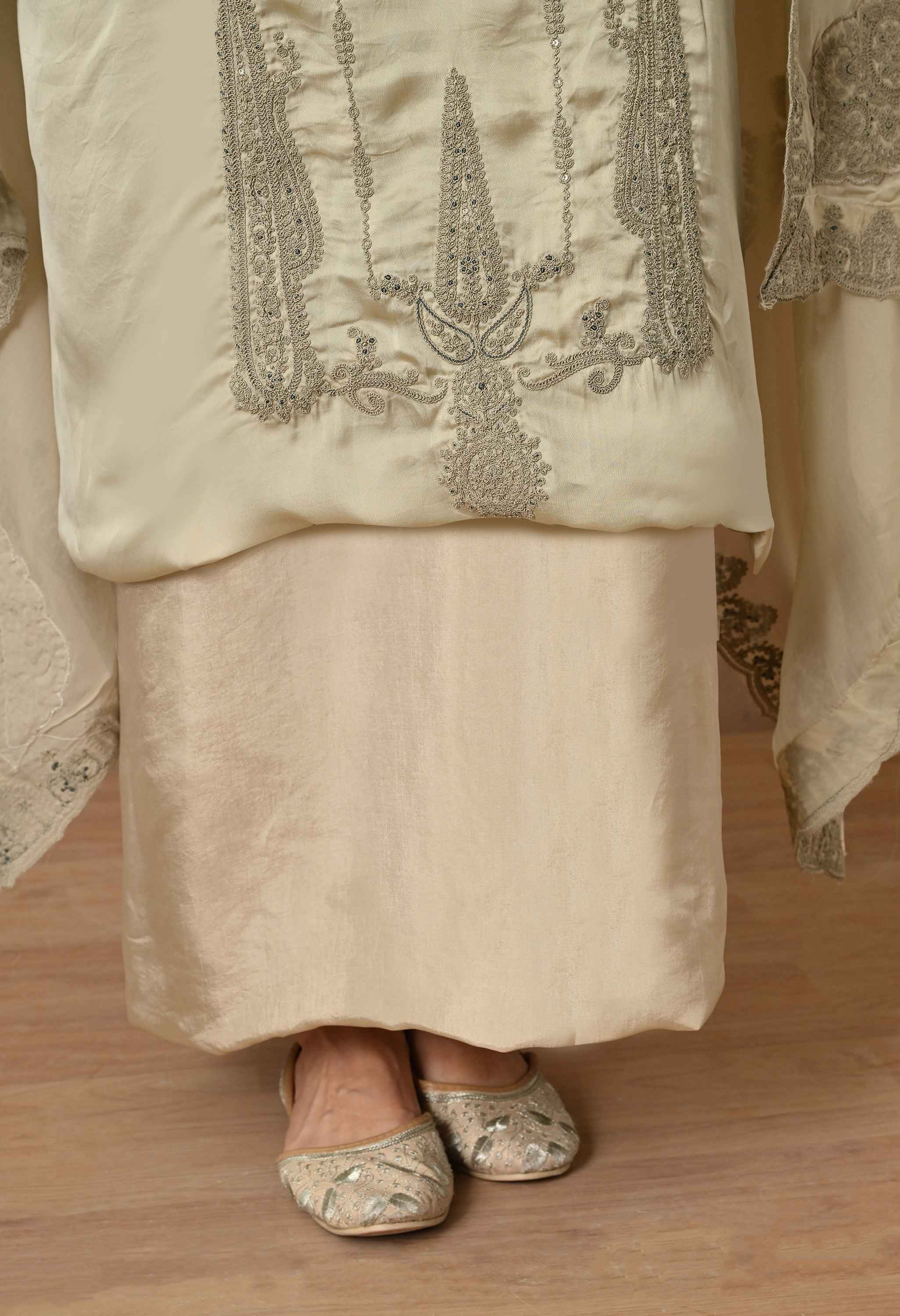 Organza satin salwar kameez