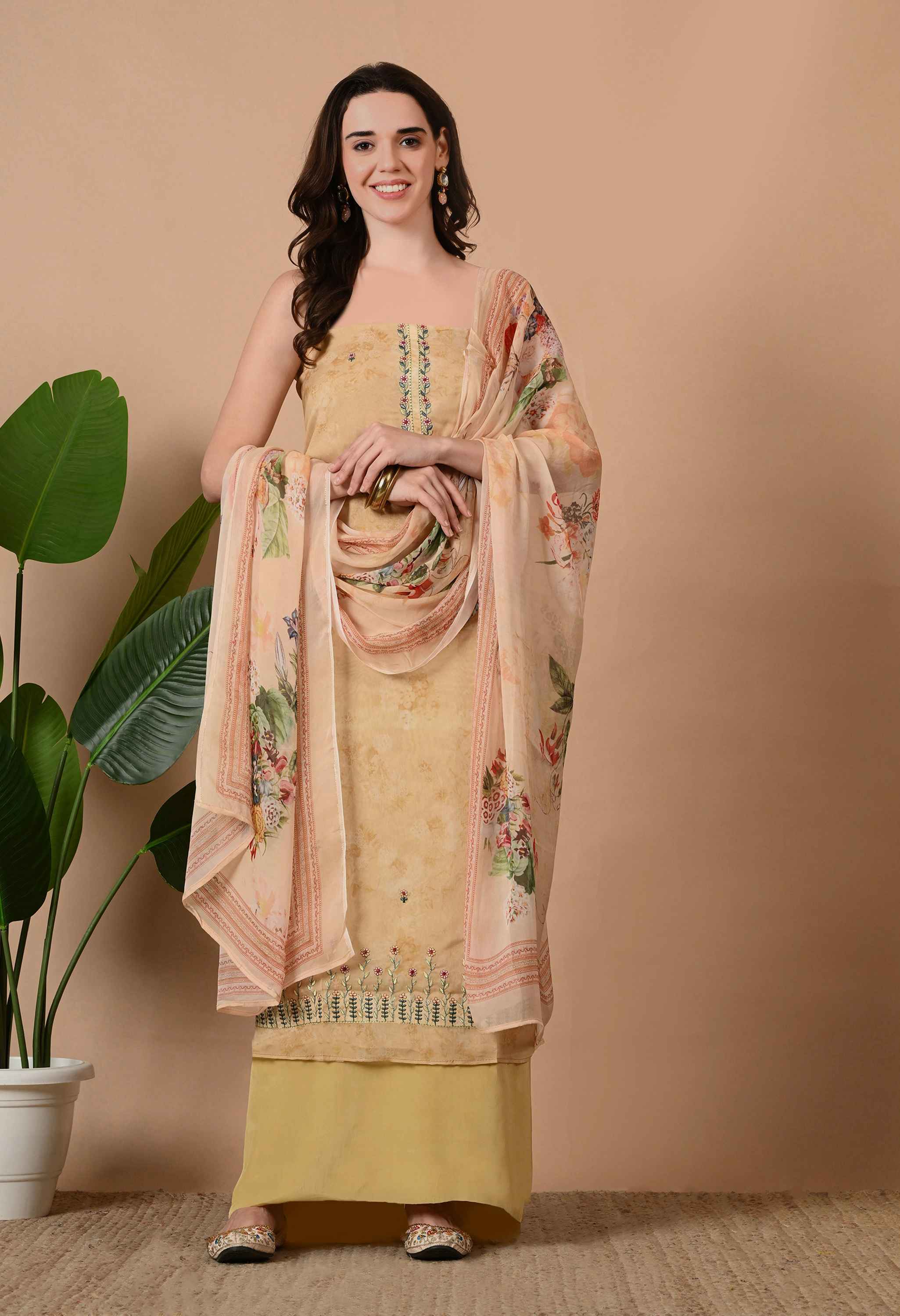 Organza suit sets for women