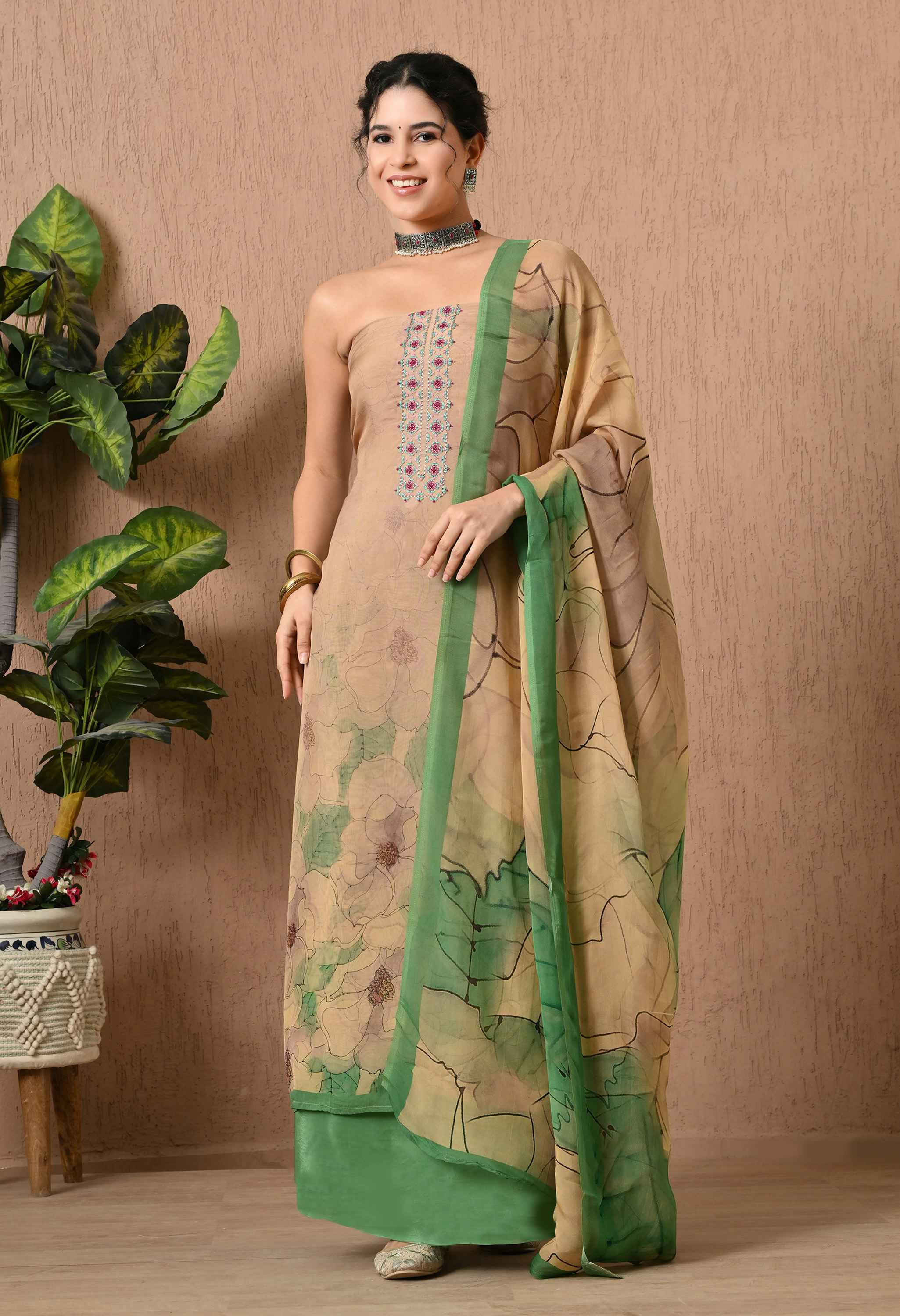 Organza suit sets for women