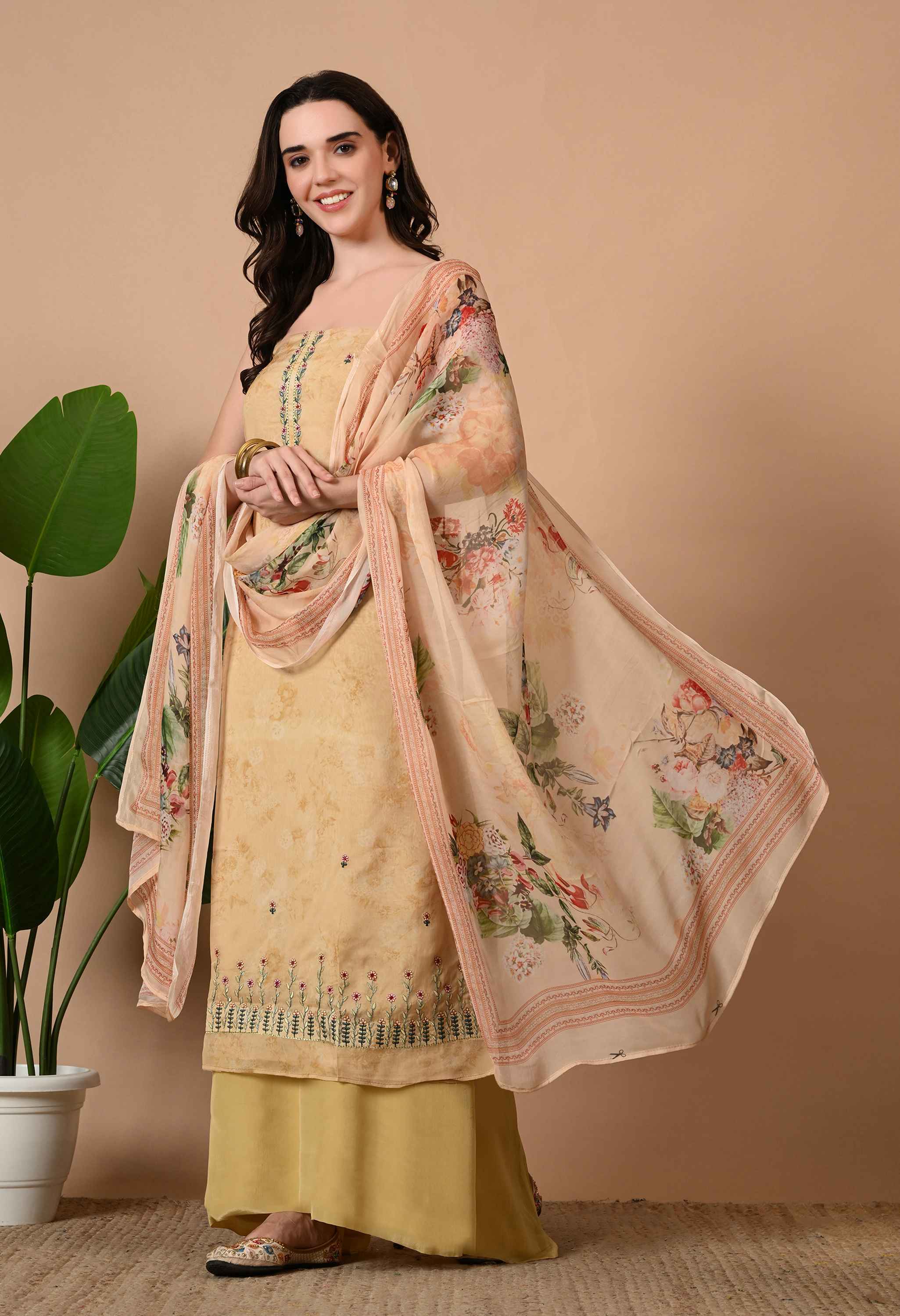 Organza suit sets for women