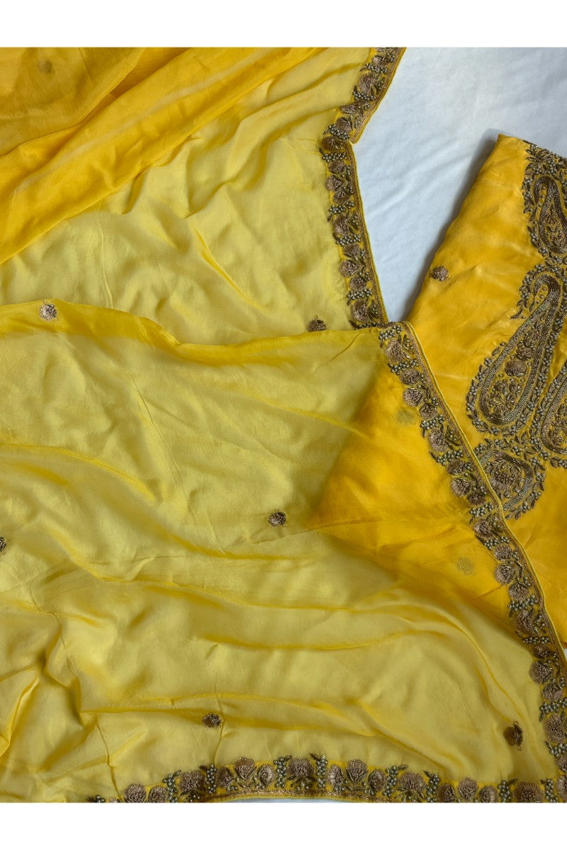 Party Wear Yellow Suits Salwar 