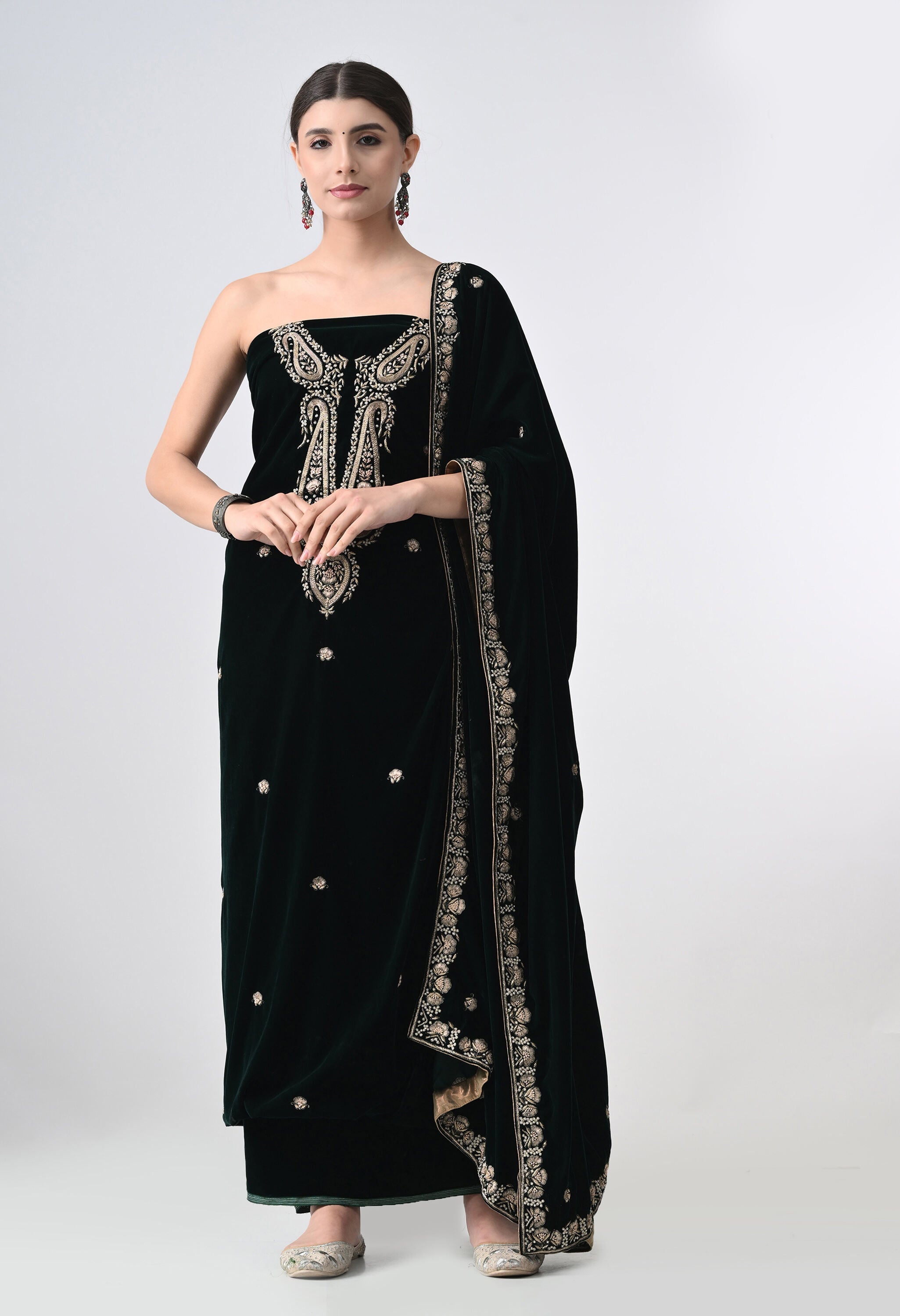 Party Wear Velvet Suits and Salwar