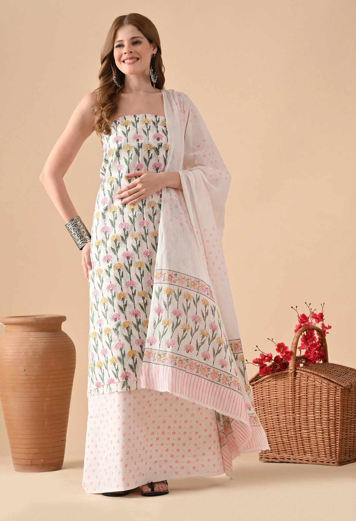 Hand block printed suits online