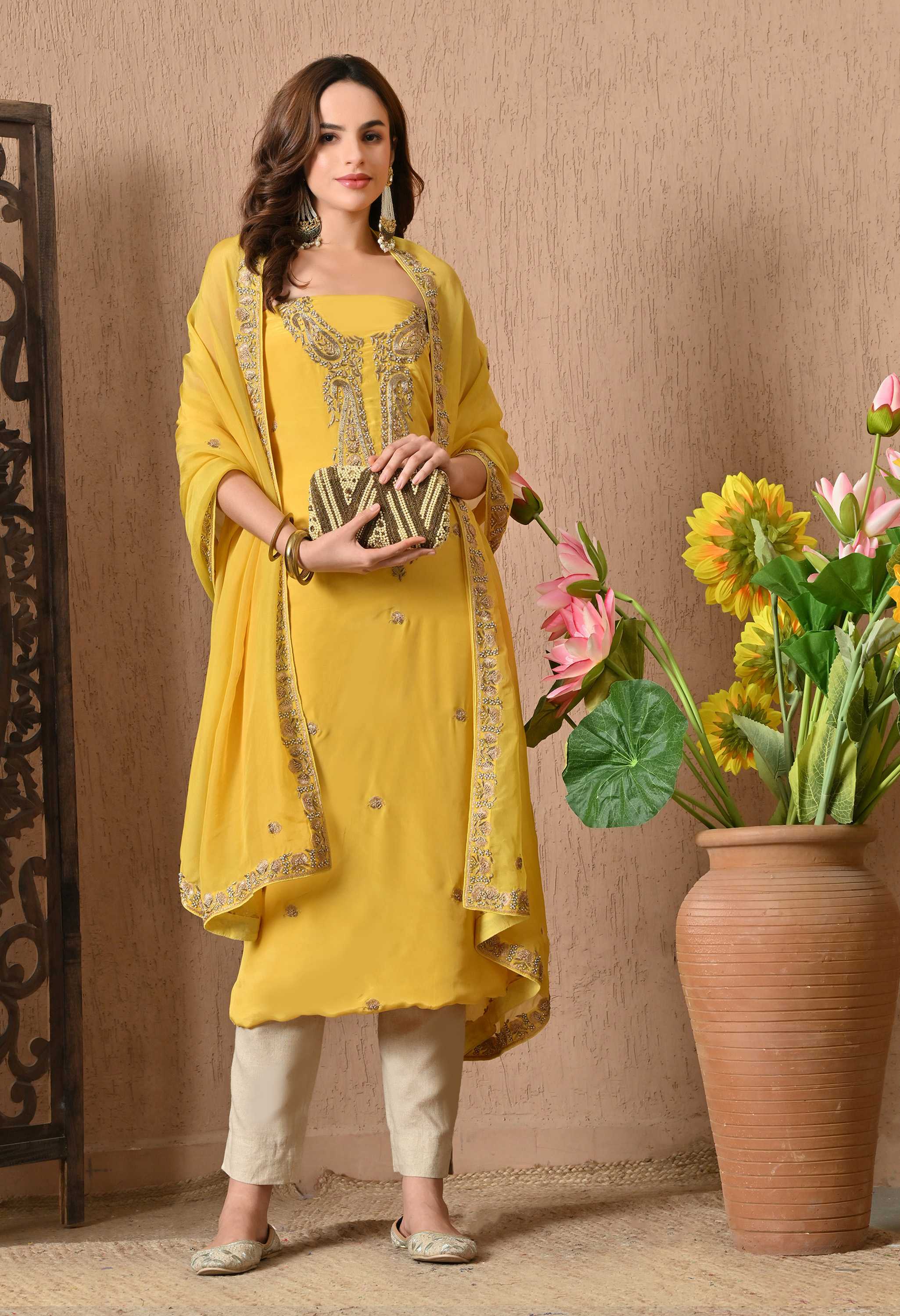 Pure Crepe salwar and suits