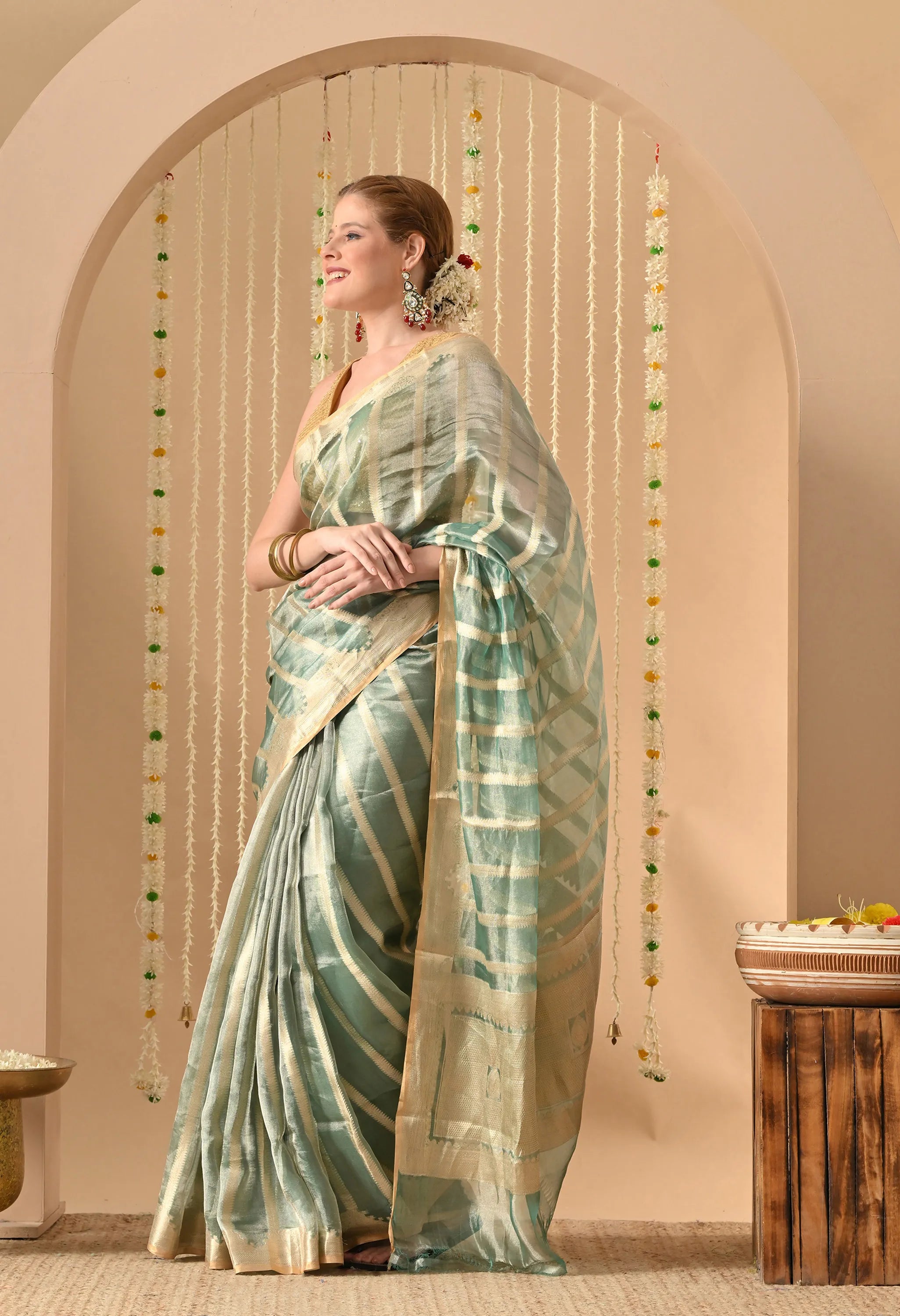 trending tissue saree designs 