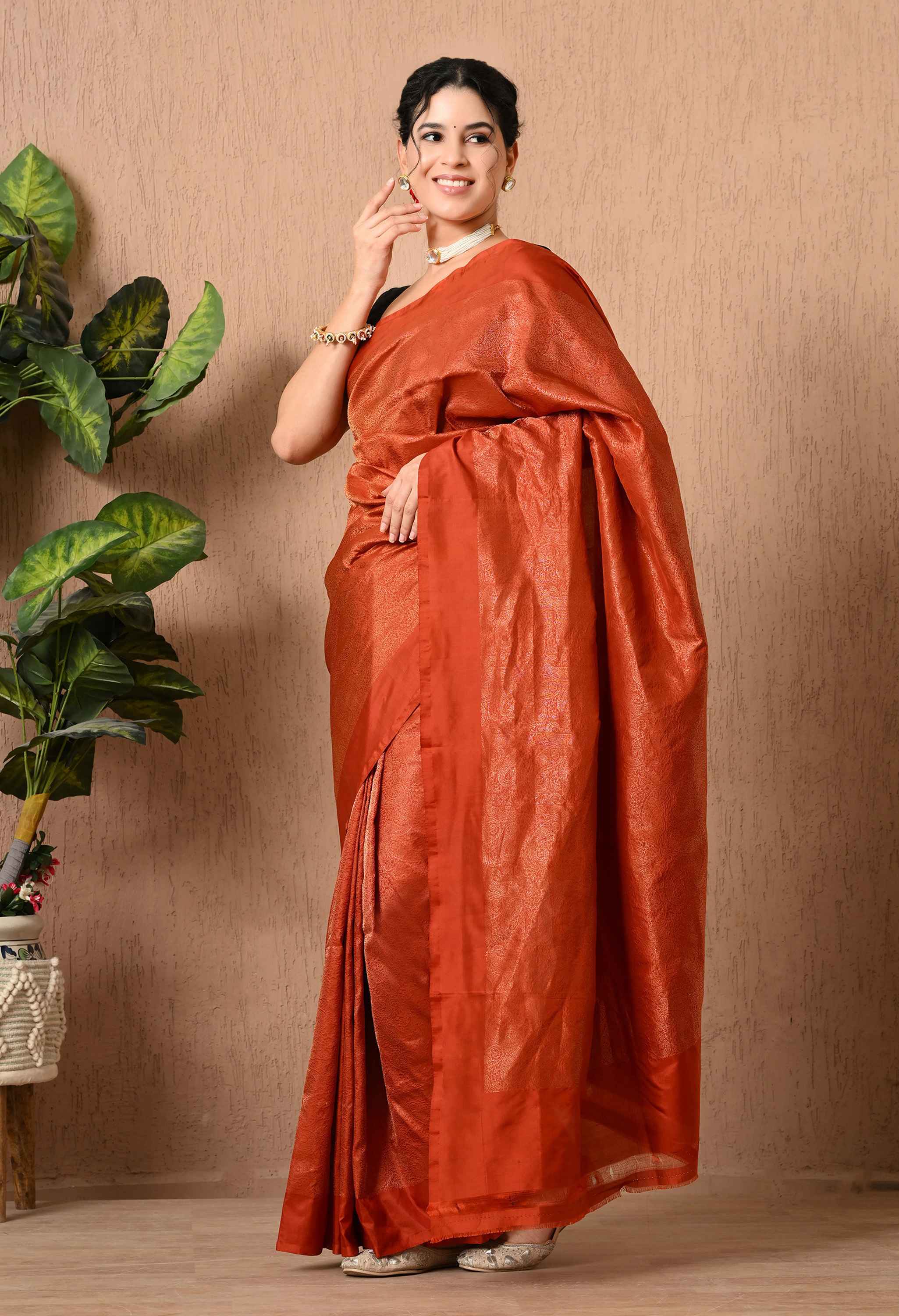 katan silk saree with zari