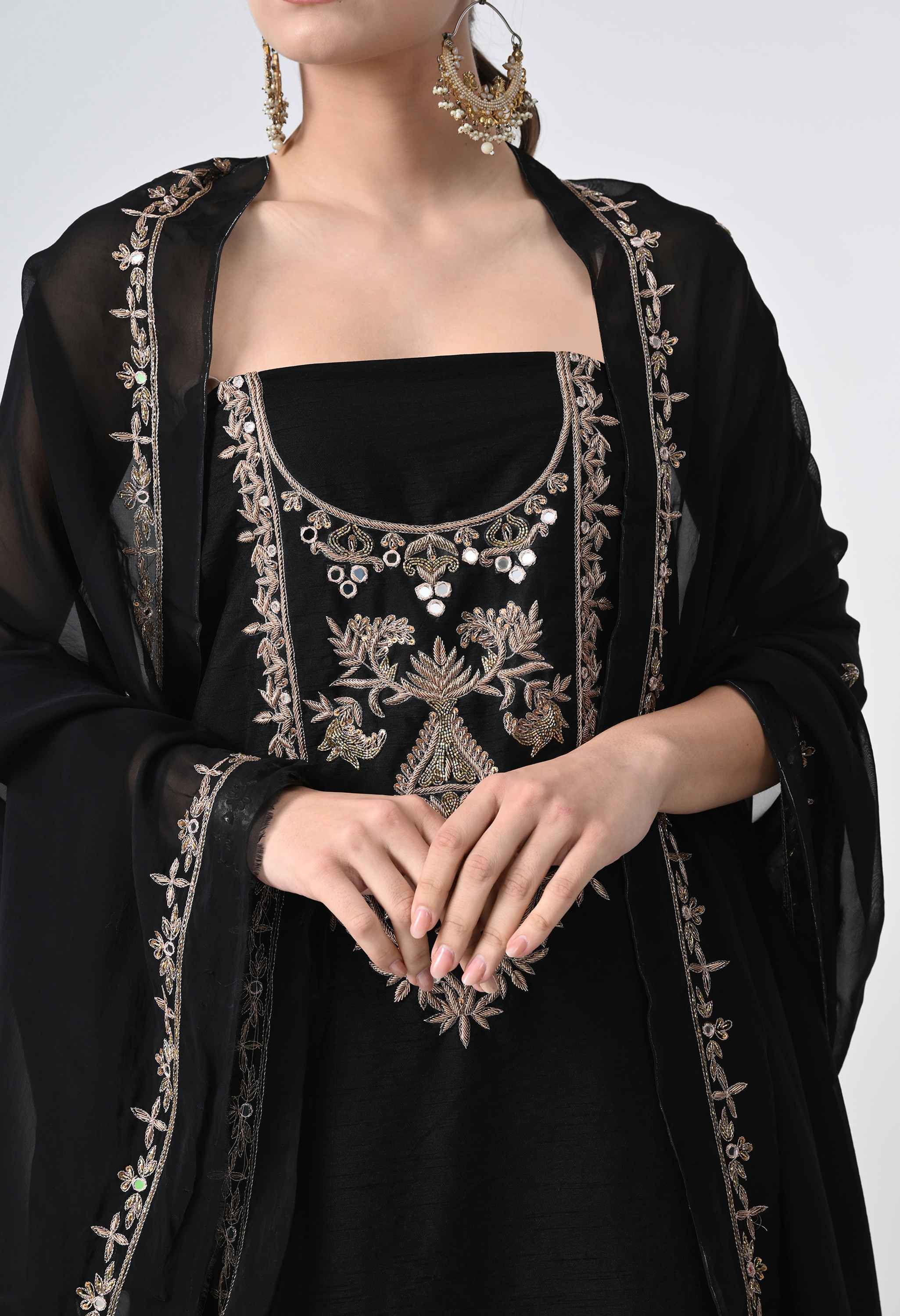 Pure raw silk salwar suit