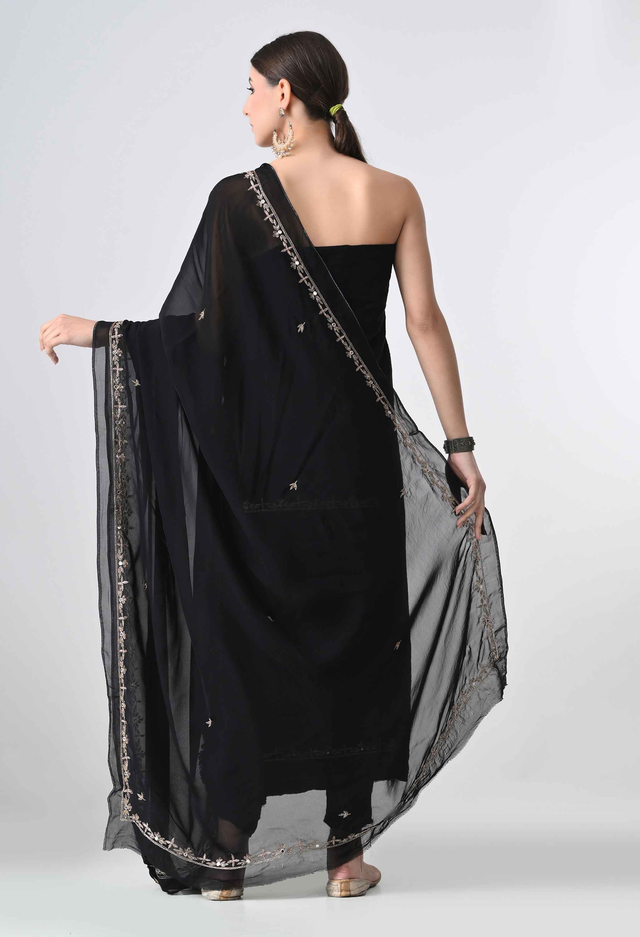 Pure raw silk salwar suit