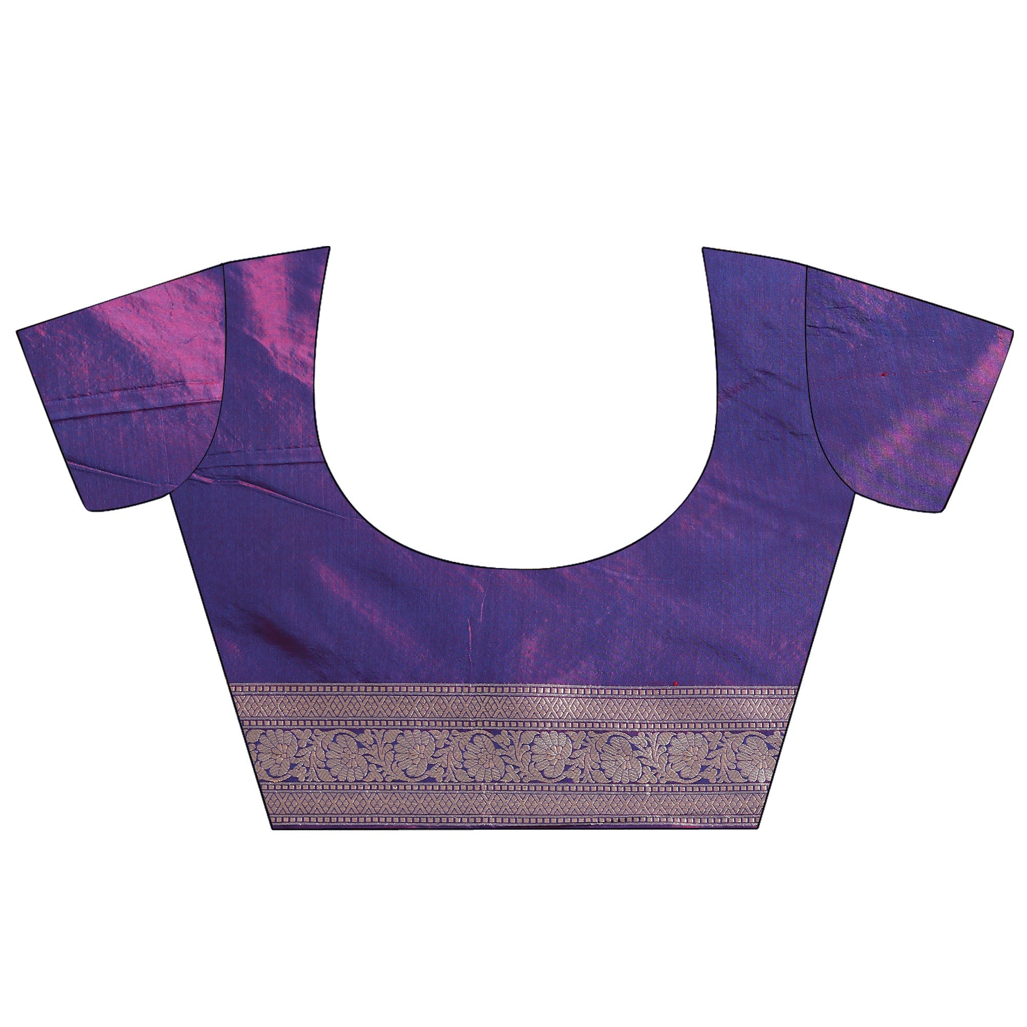 Purple Katan Silk Saree