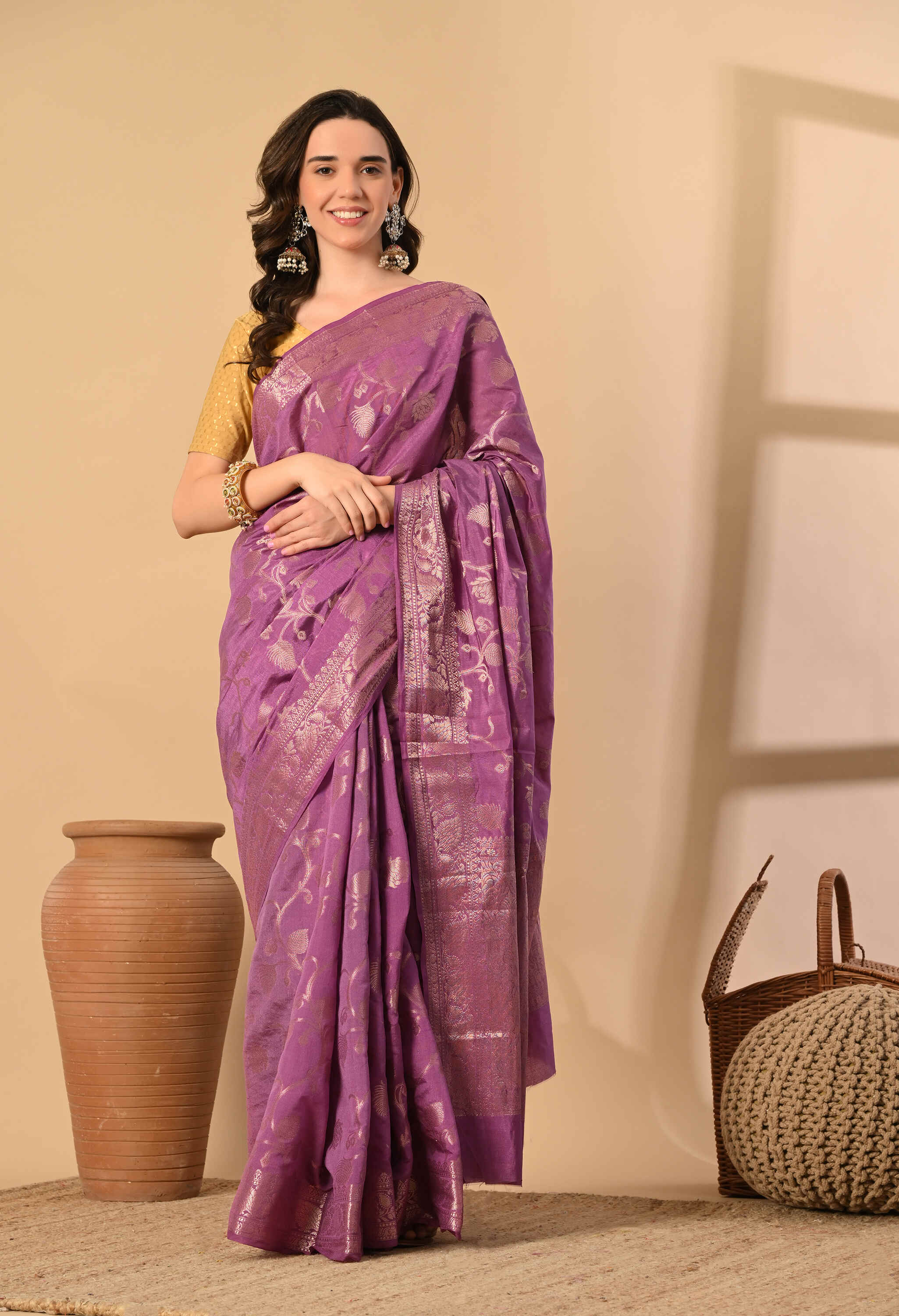 Purple Silk Saree 