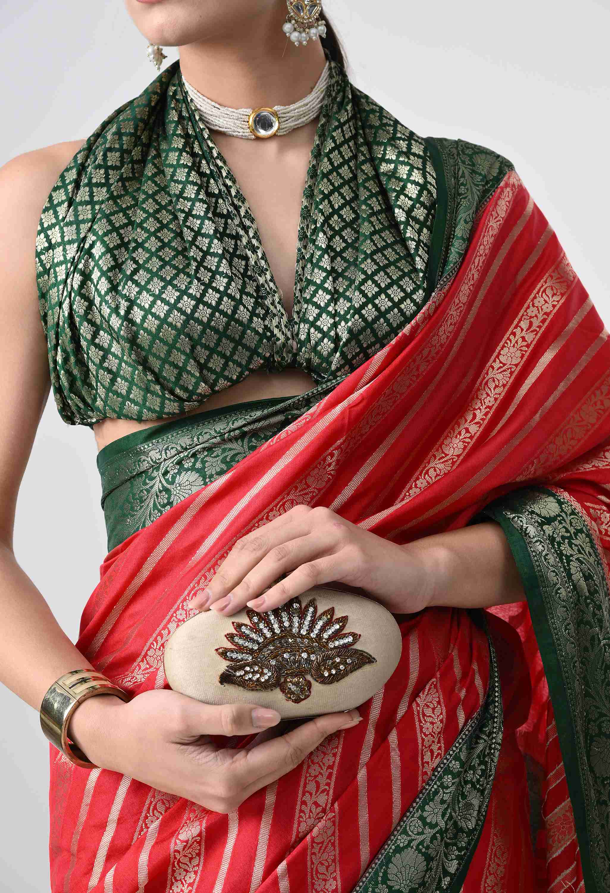 Red Silk Sarree festival