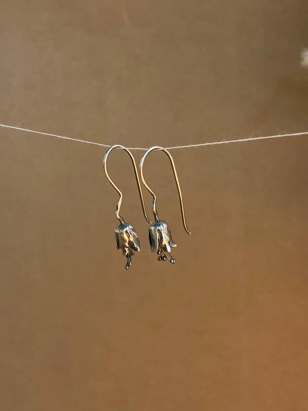 Pure silver earrings for women