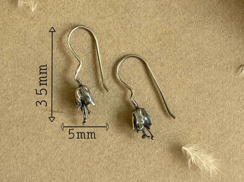 Pure silver earrings for women
