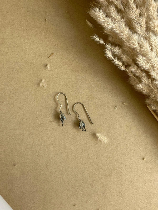 Pure silver earrings for women