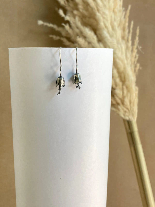 Pure silver earrings for women