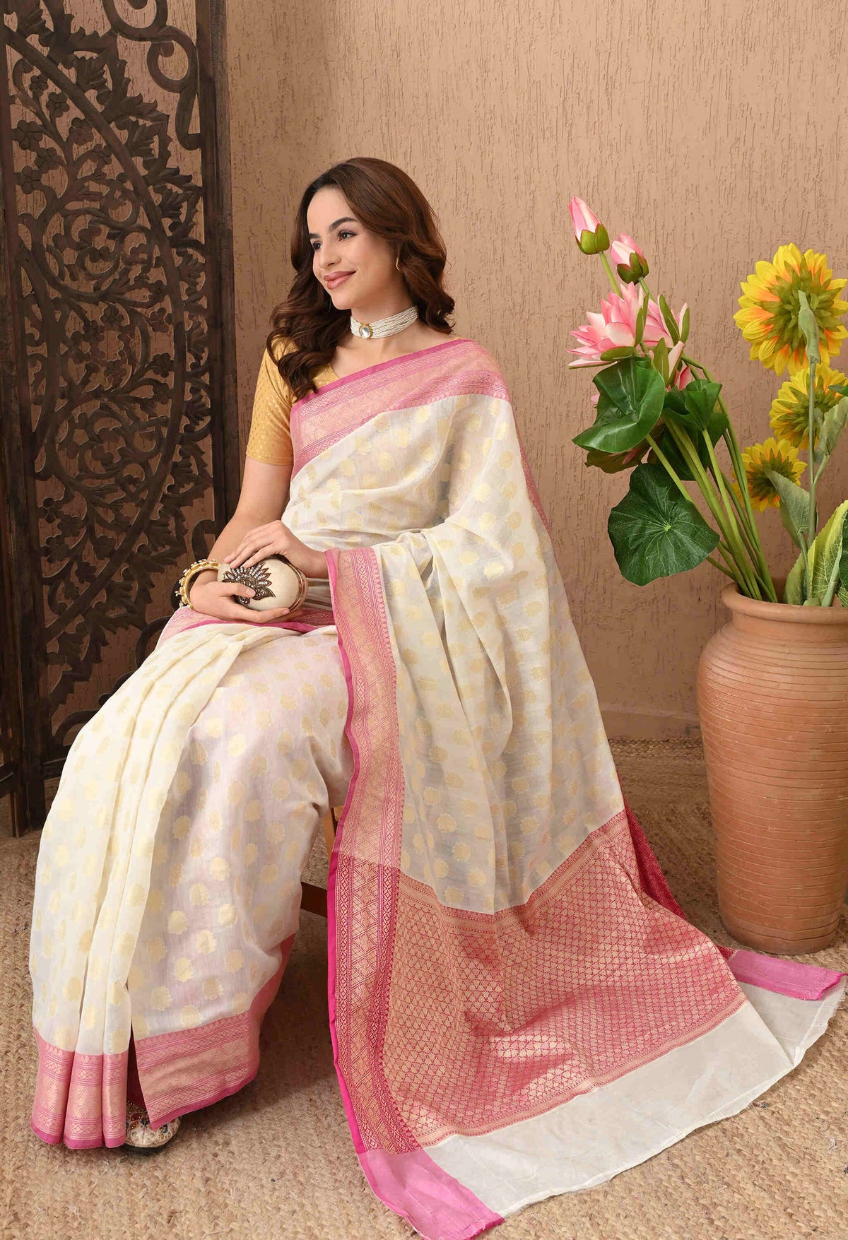 Traditional silk sarees for Rakhi