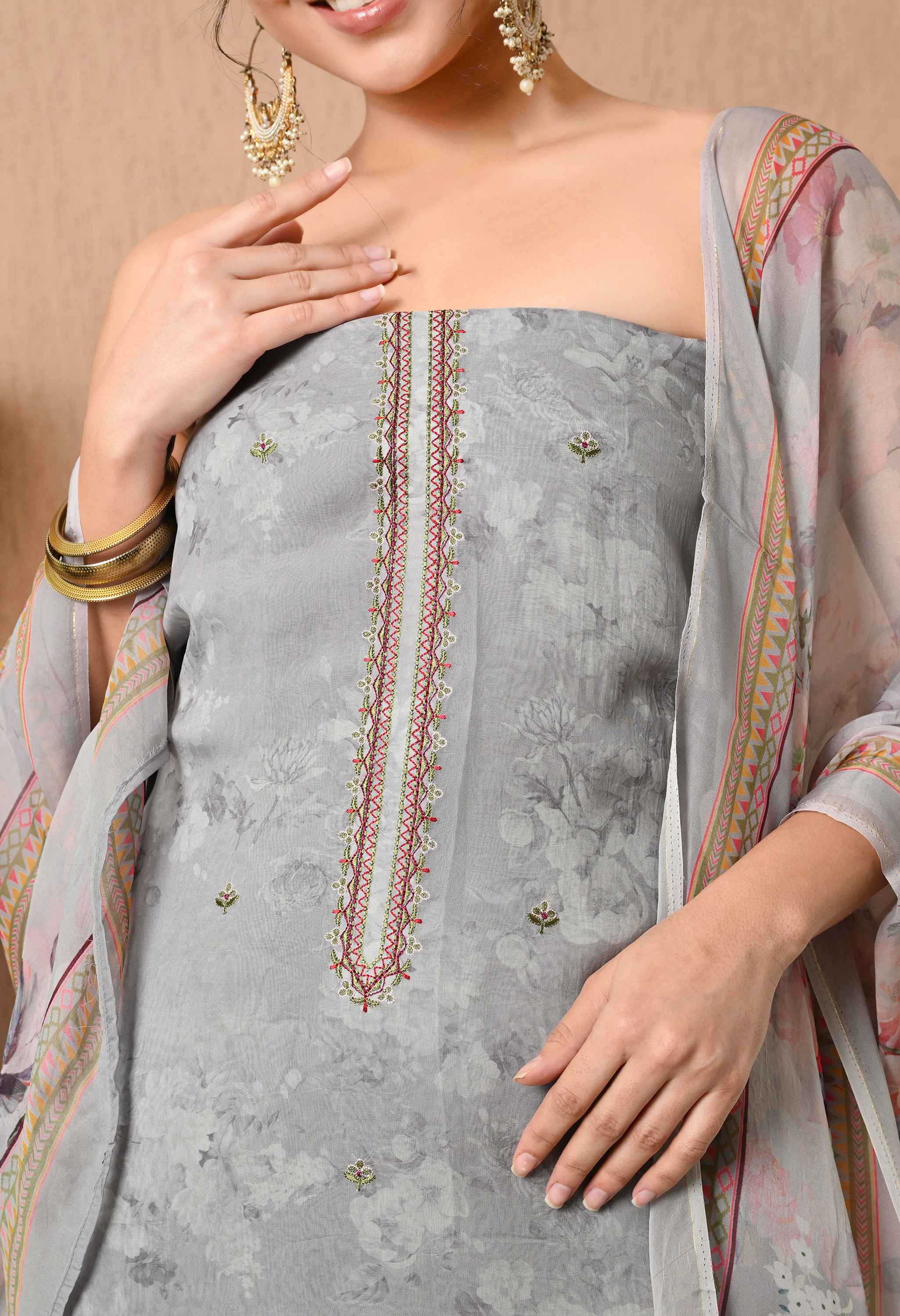 Organza salwar kameez