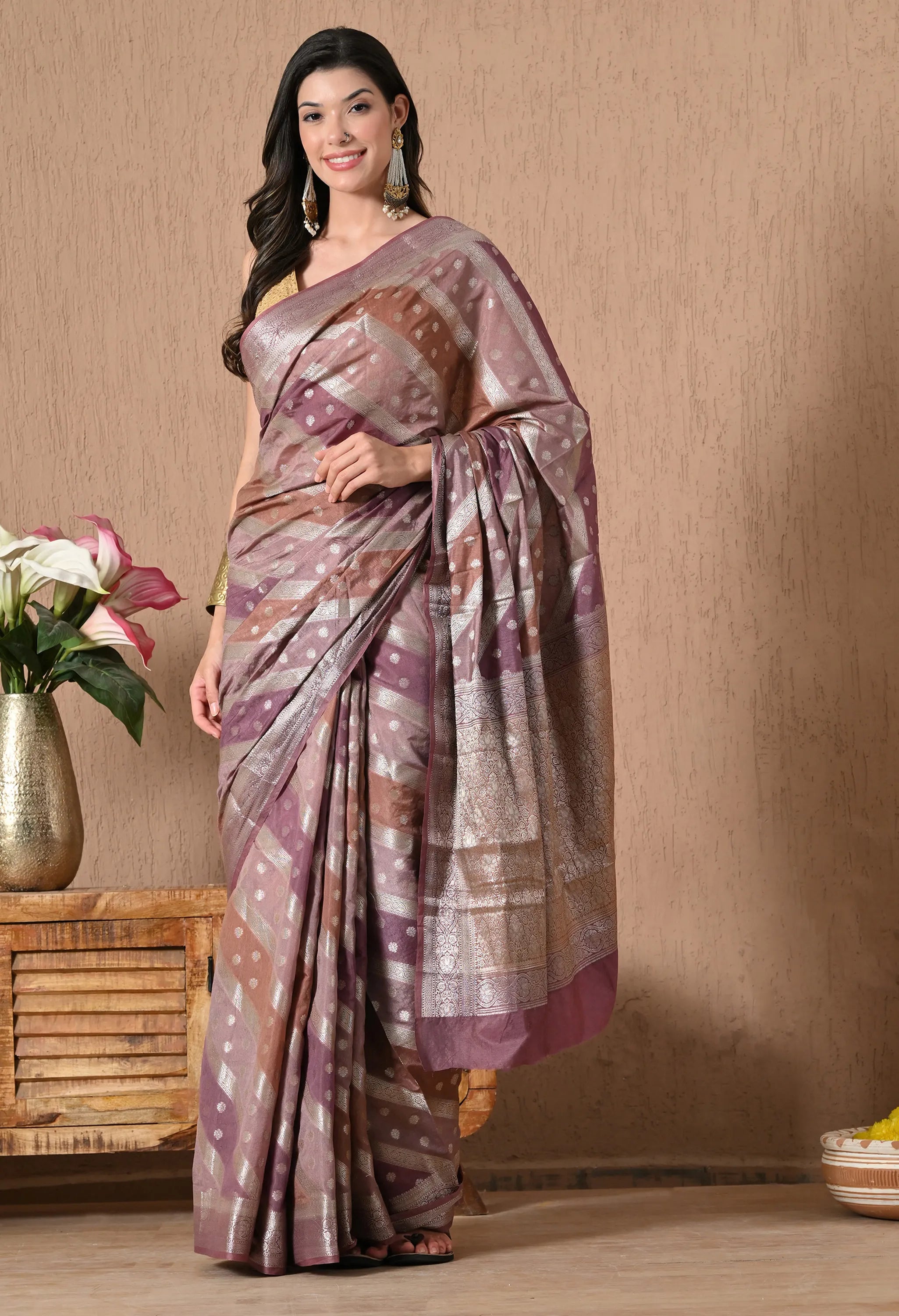 Silk Saree with Zari Weave