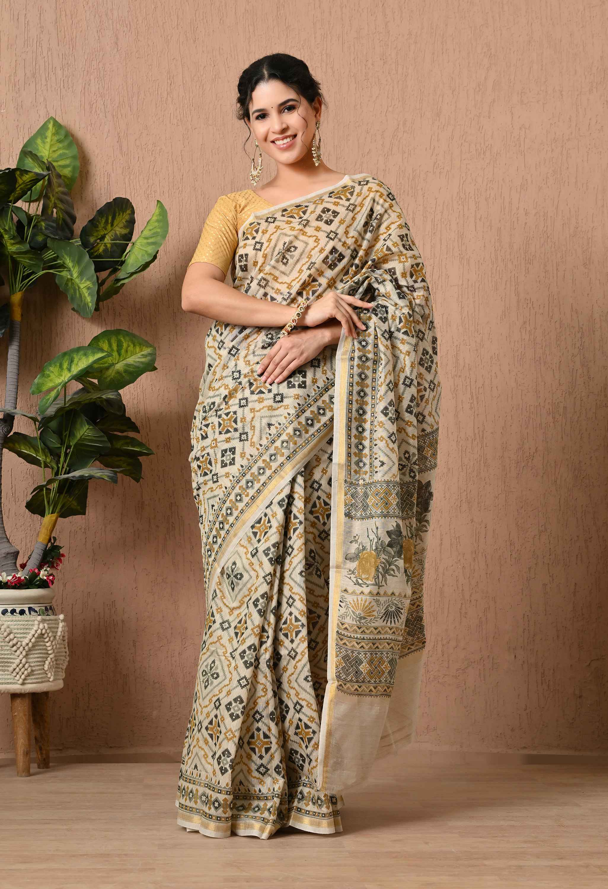 Soft Cotton Saree with Blouse