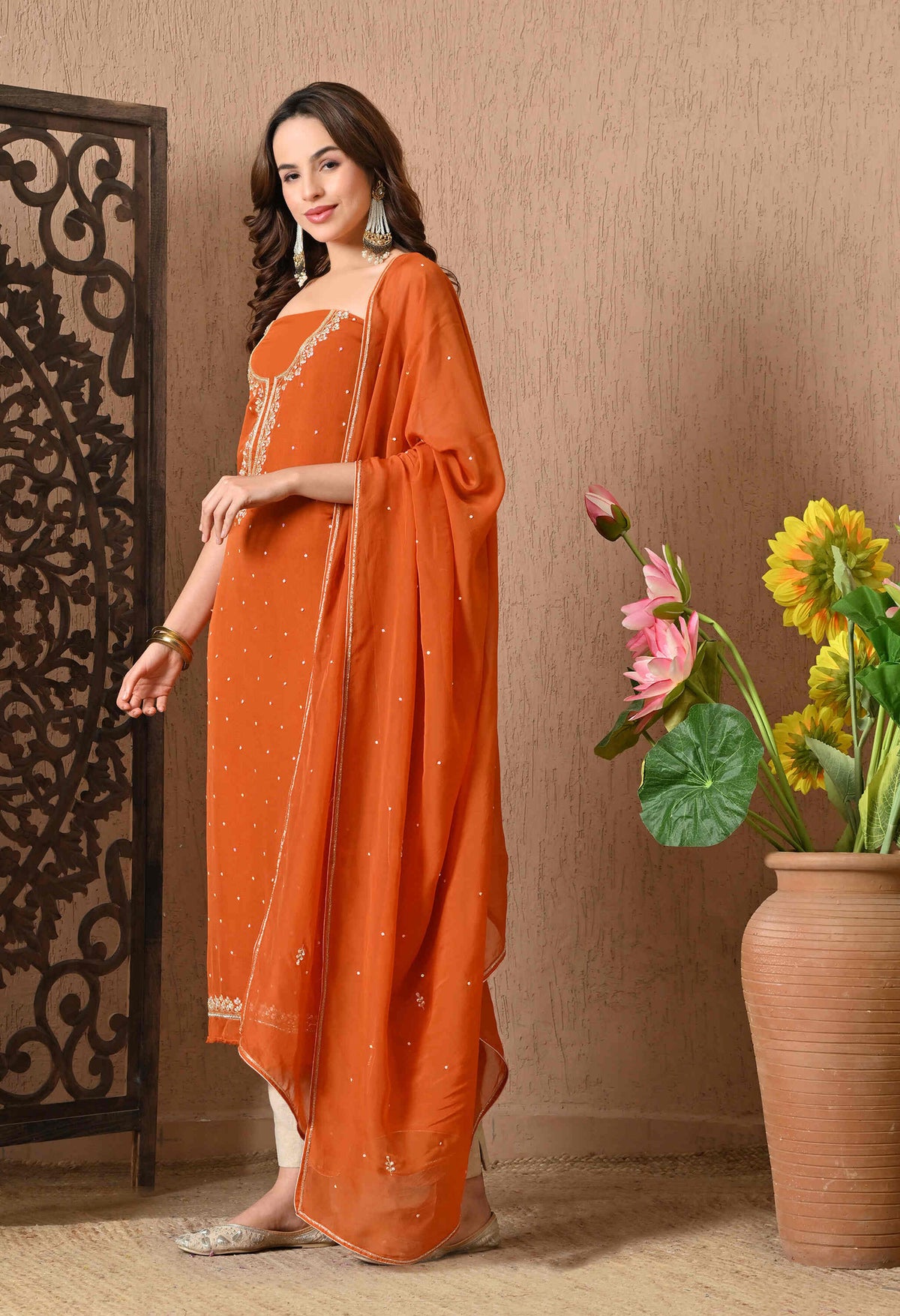 Handmade Georgette Suit Sets for Raksha Bandhan & Teej – Ethnic