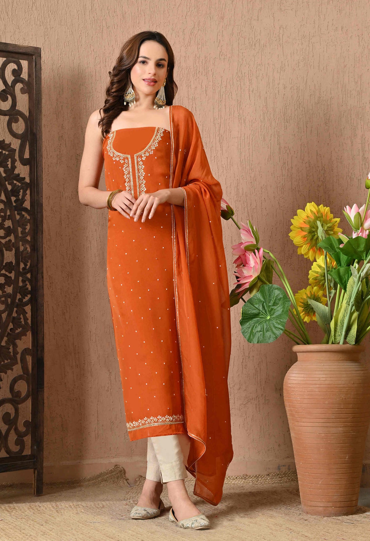 Handmade Georgette Suit Sets for Raksha Bandhan & Teej – Ethnic