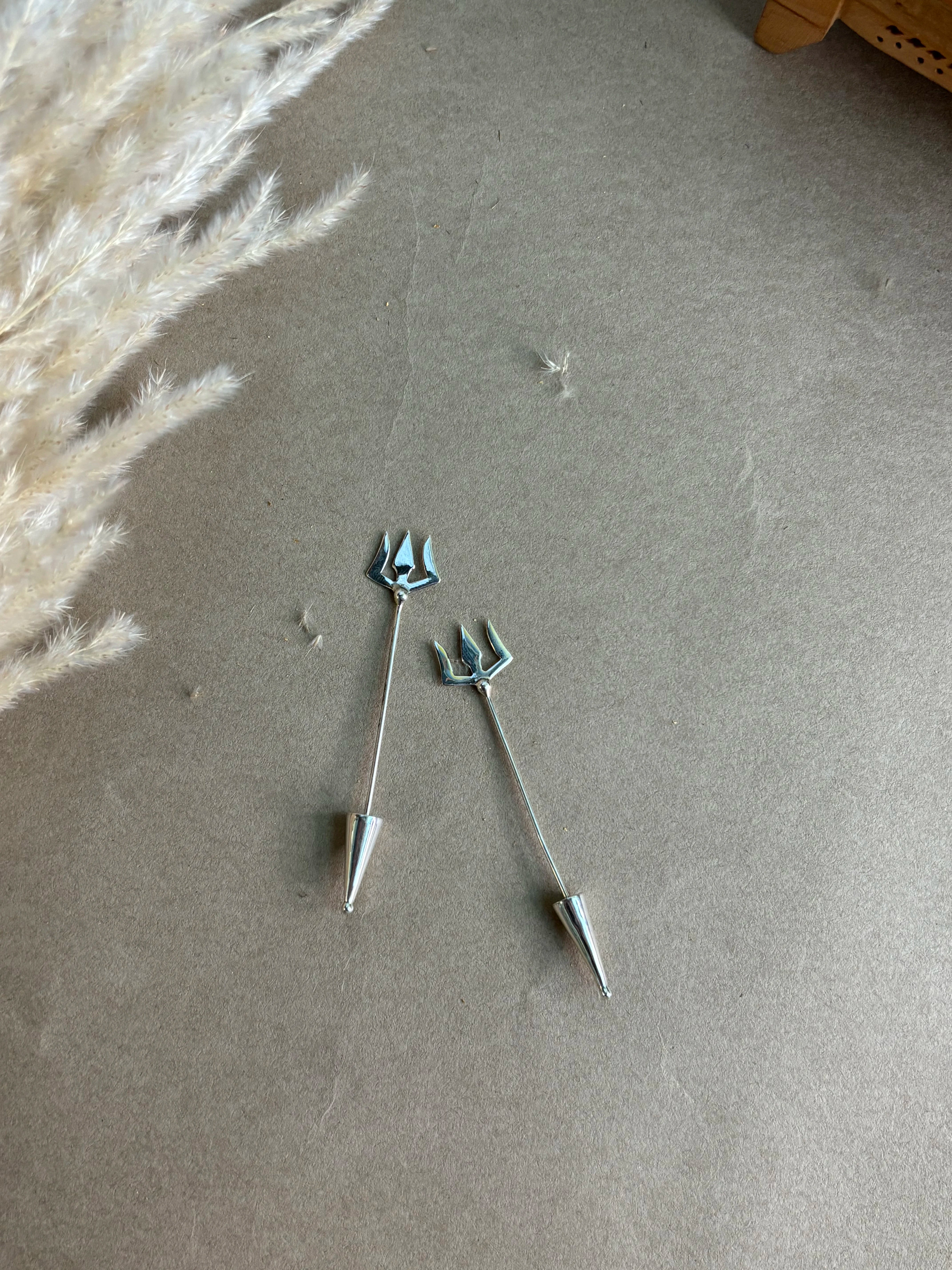 Traditional silver earrings for festivals