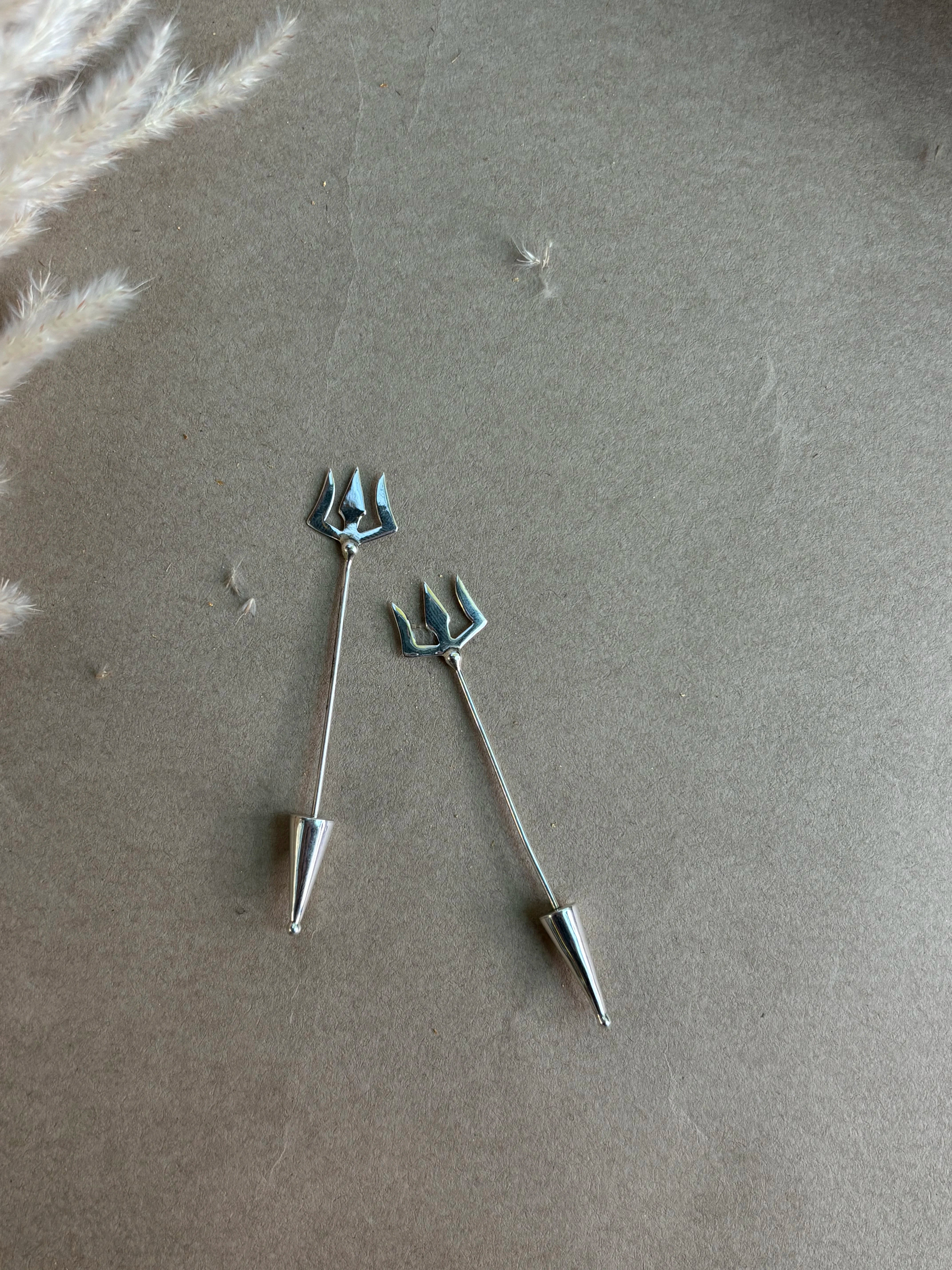 Traditional silver earrings for festivals