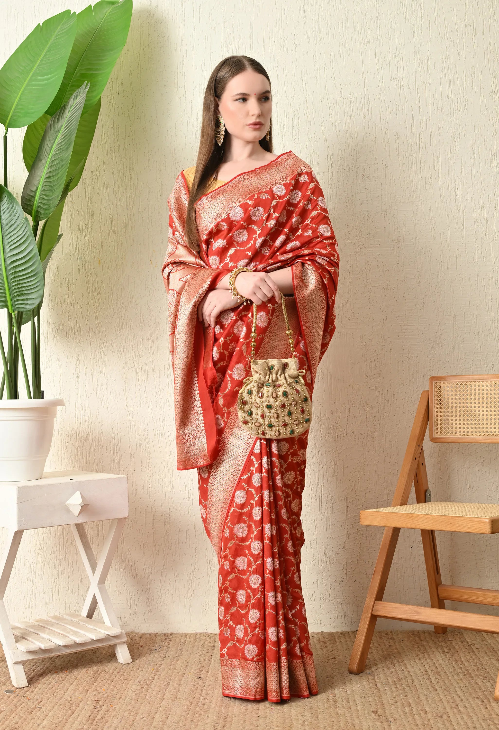 Trending Red Silk Saree