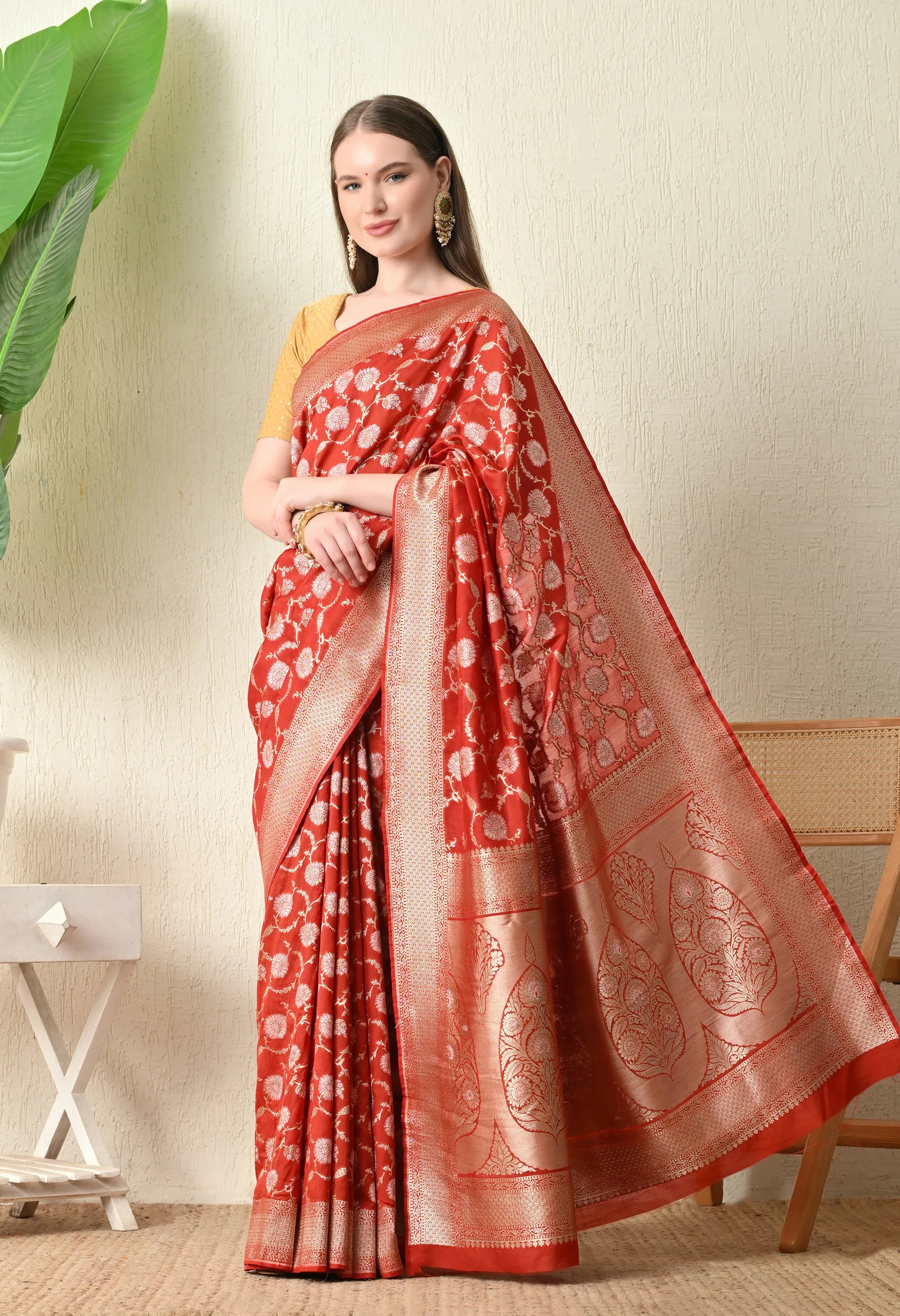 Trending Red Silk Saree