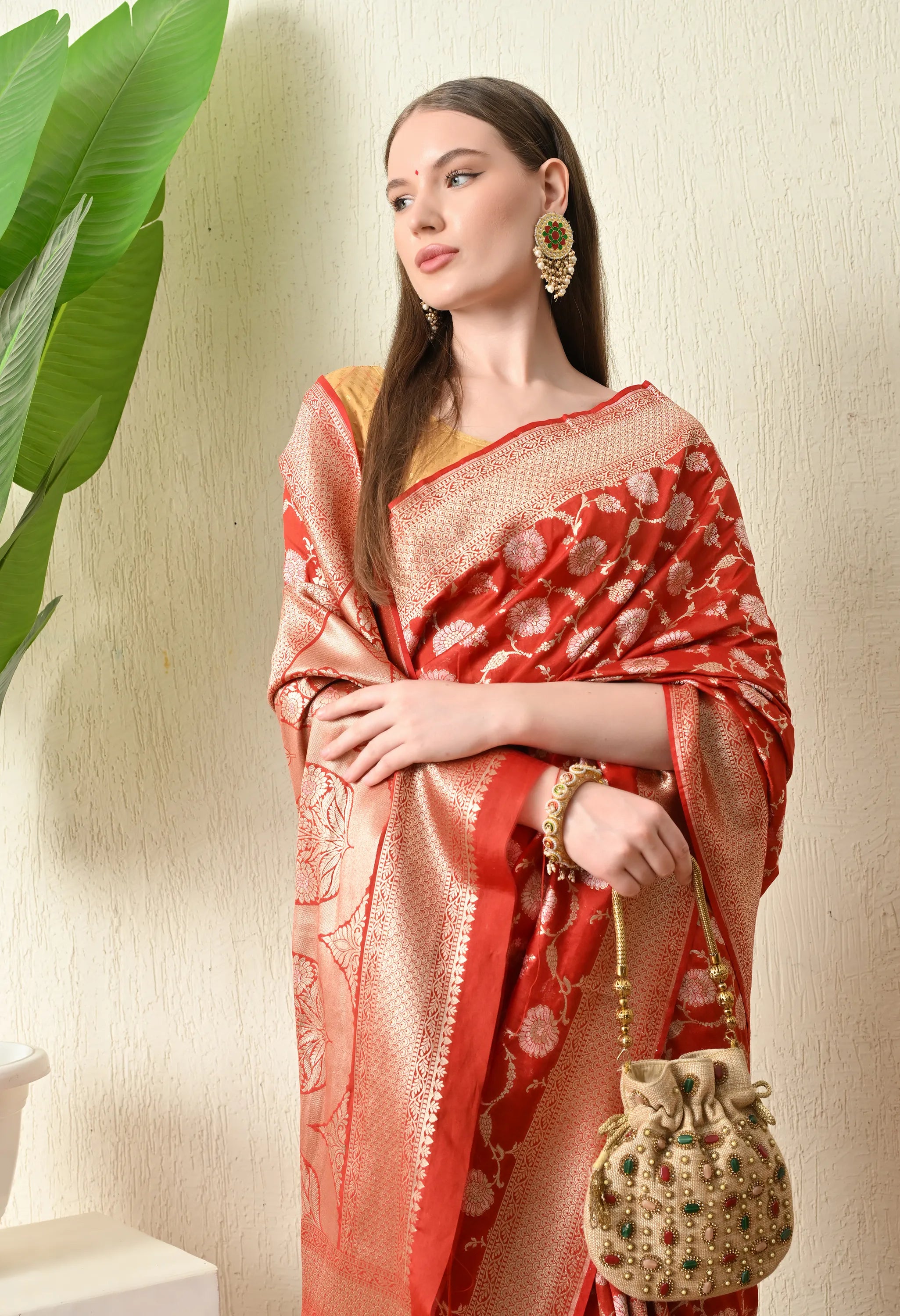 Trending Red Silk Saree