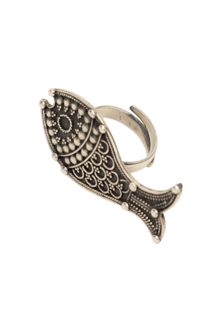 oxidised silver rings design