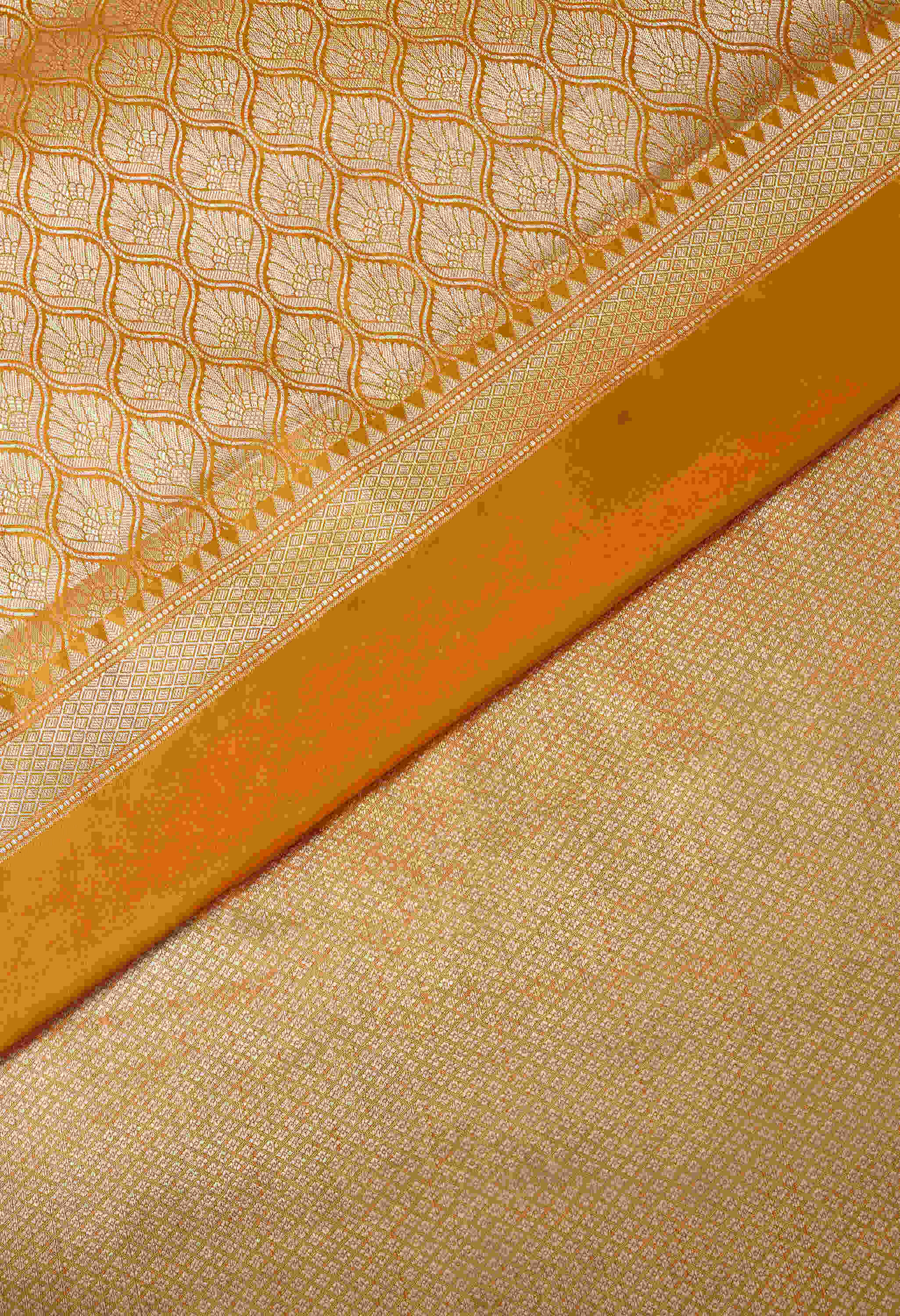 Banarasi Yellow Silk Saree