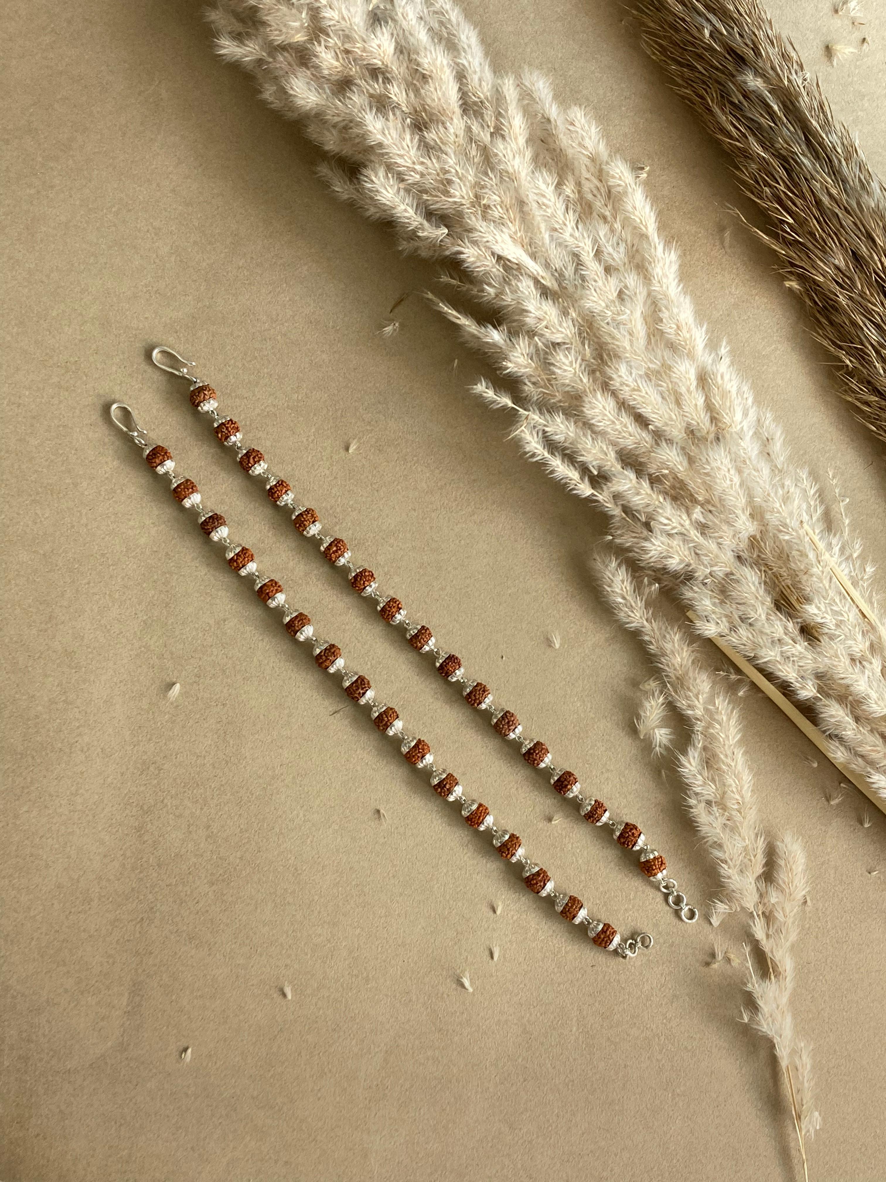 Pure Silver Rudraksha Bracelet
