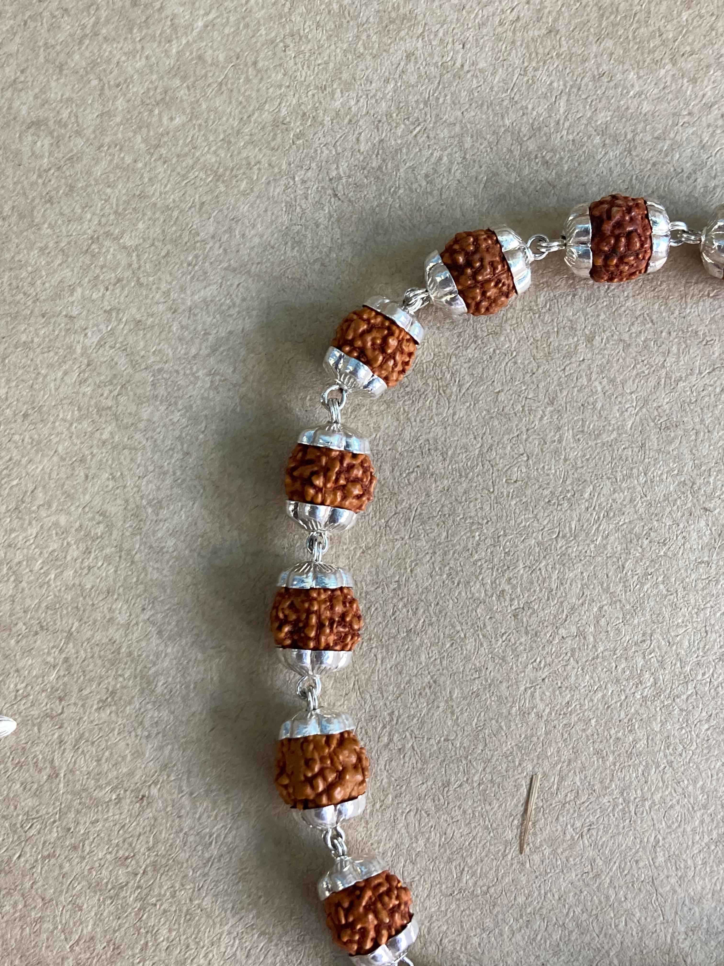 Pure Silver Rudraksha Bracelet