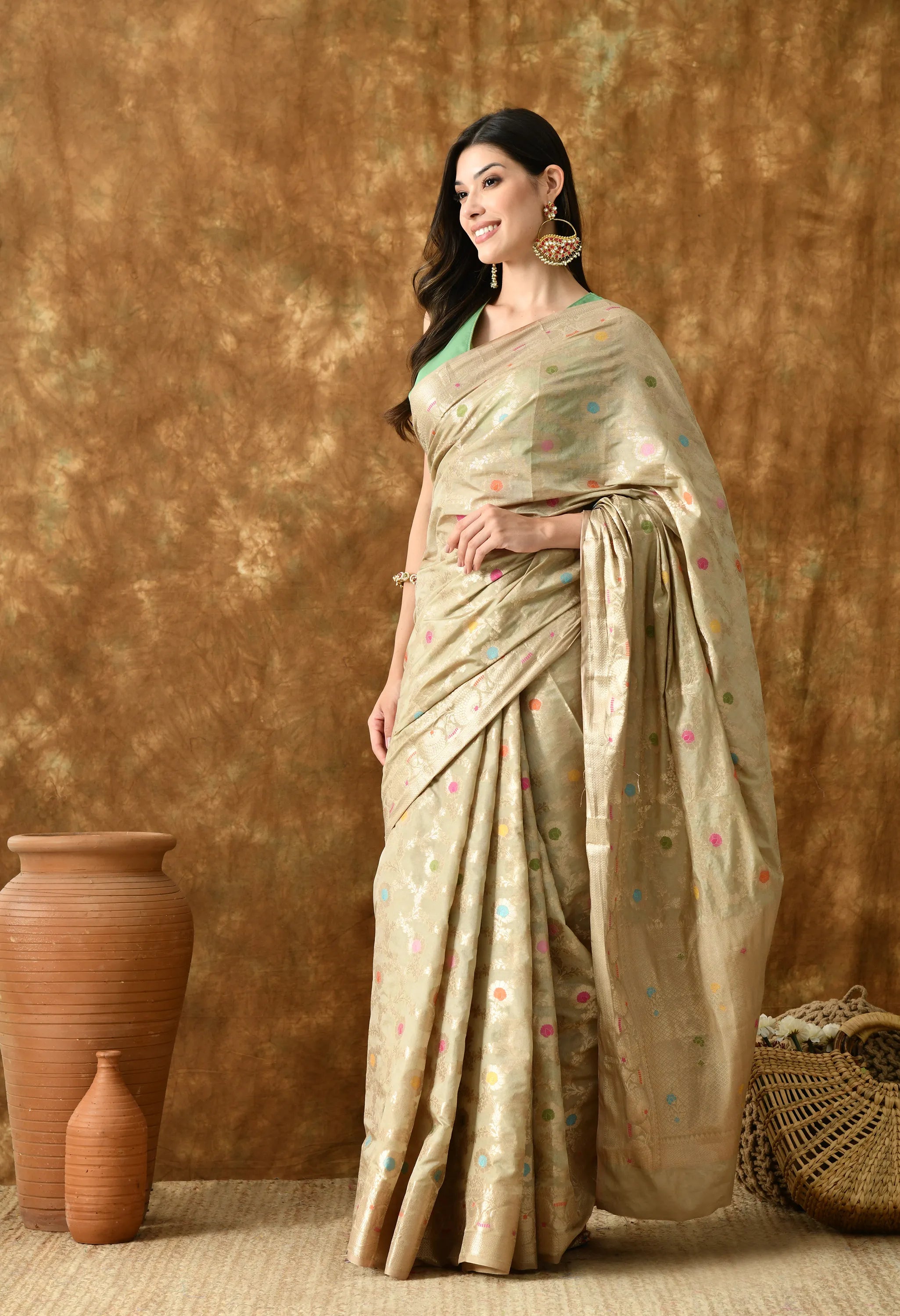 Designer banarasi silk saree for women online