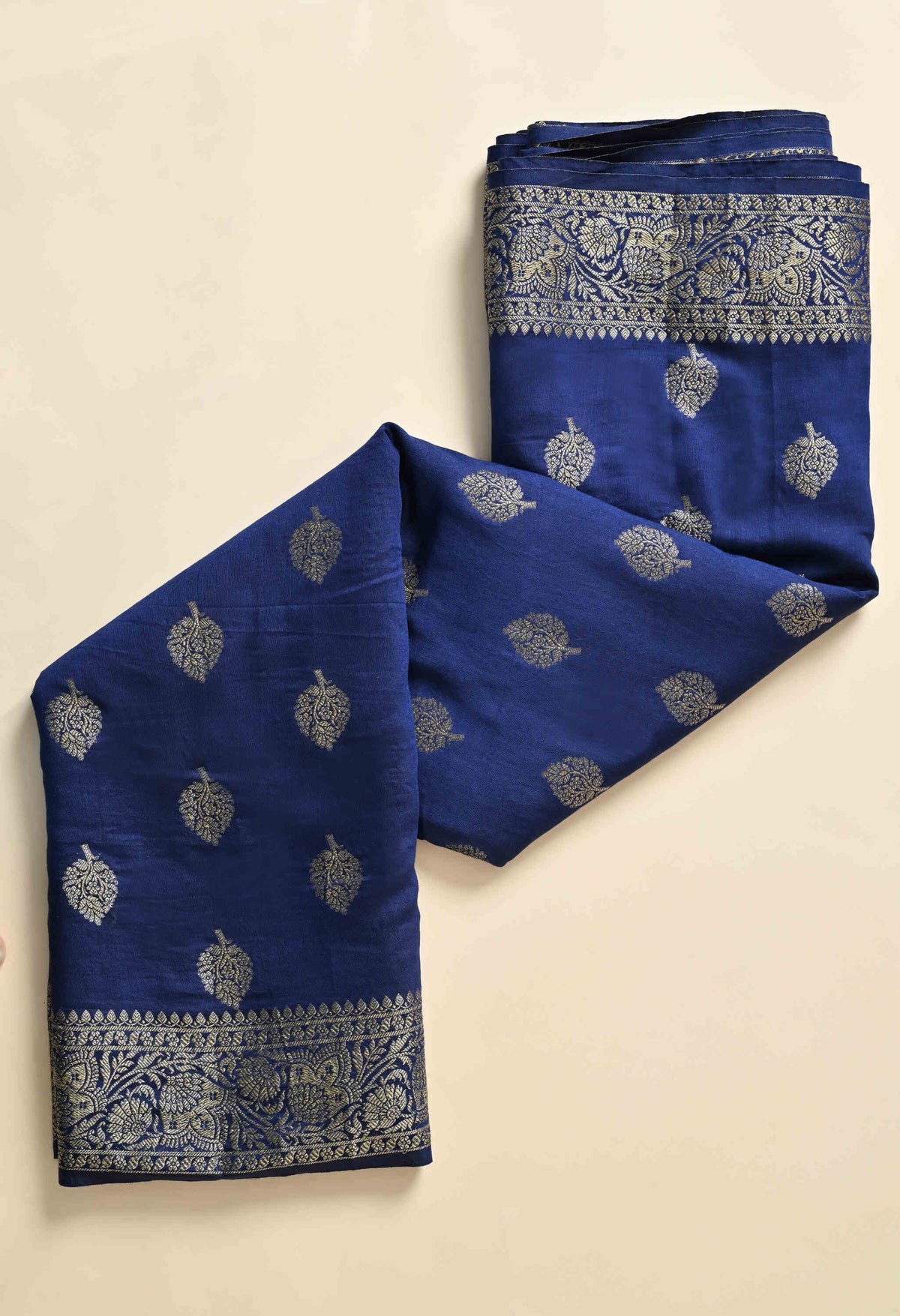 Beautiful Blue Banarasi Silk Saree
