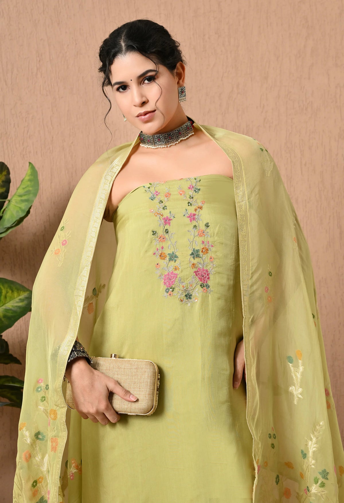  festive wear silk suit for women