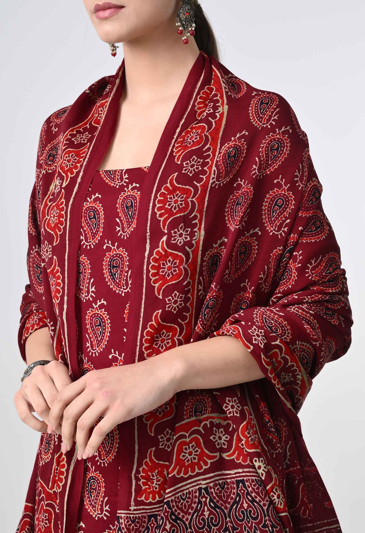 Buy Handblock Salwar and Suit Set