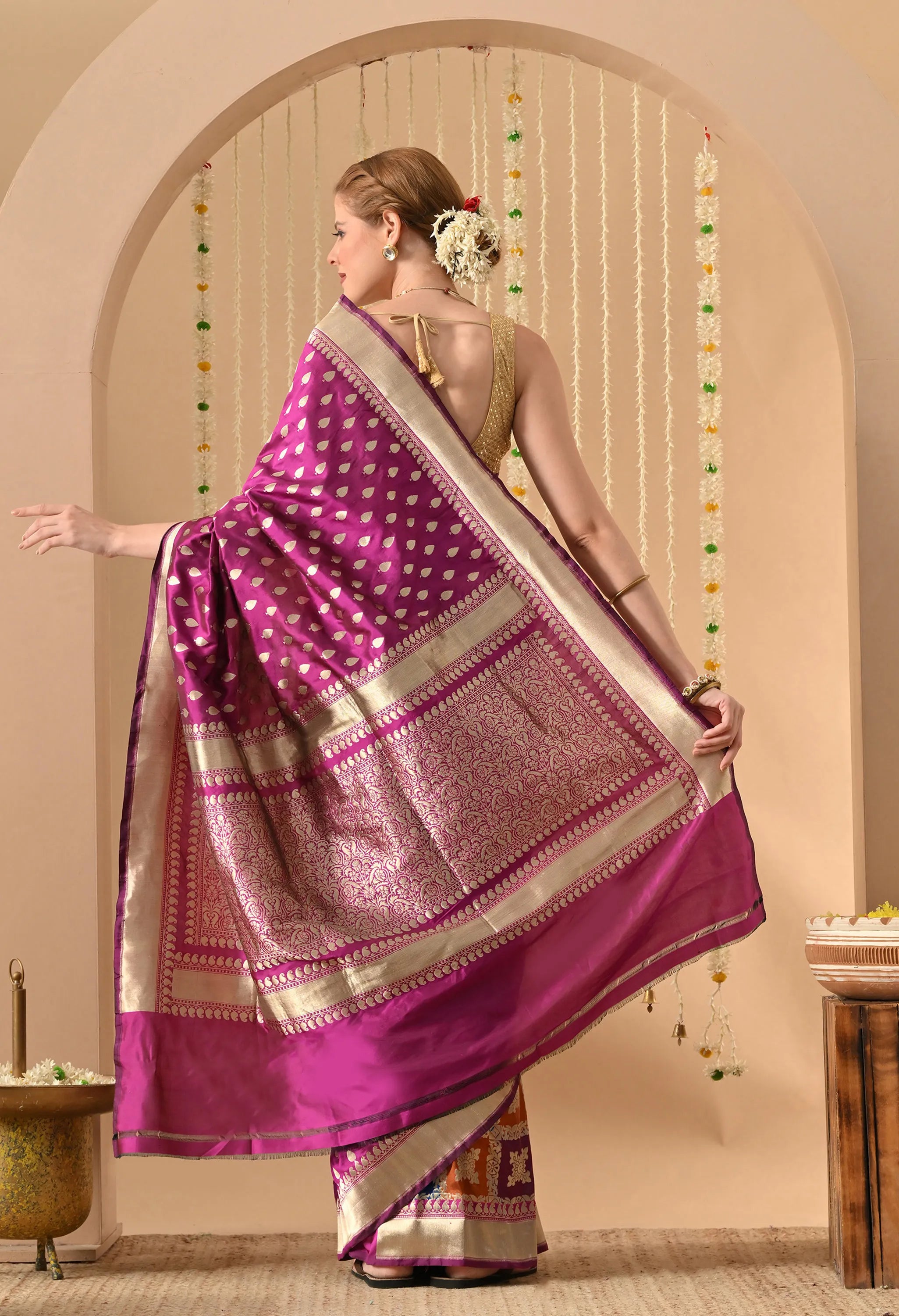 pure Katan silk saree online India