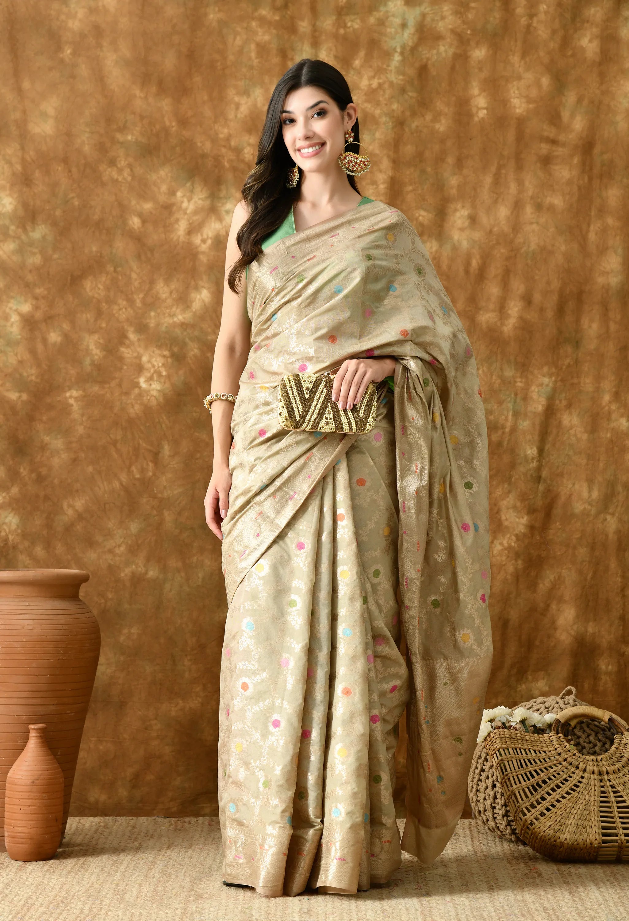 Designer silk saree for women online