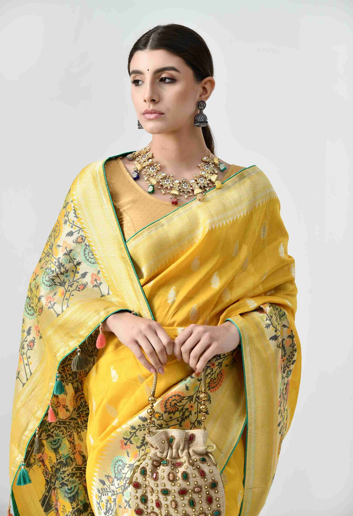 buy Tussar silk saree online for festivals