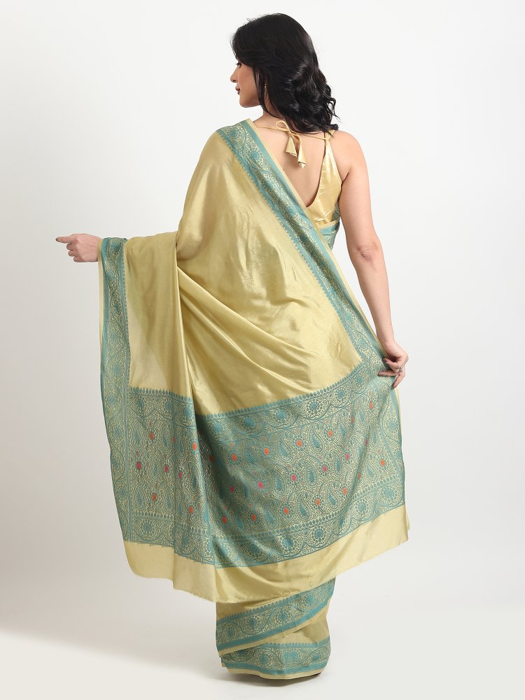 best designer green silk saree online