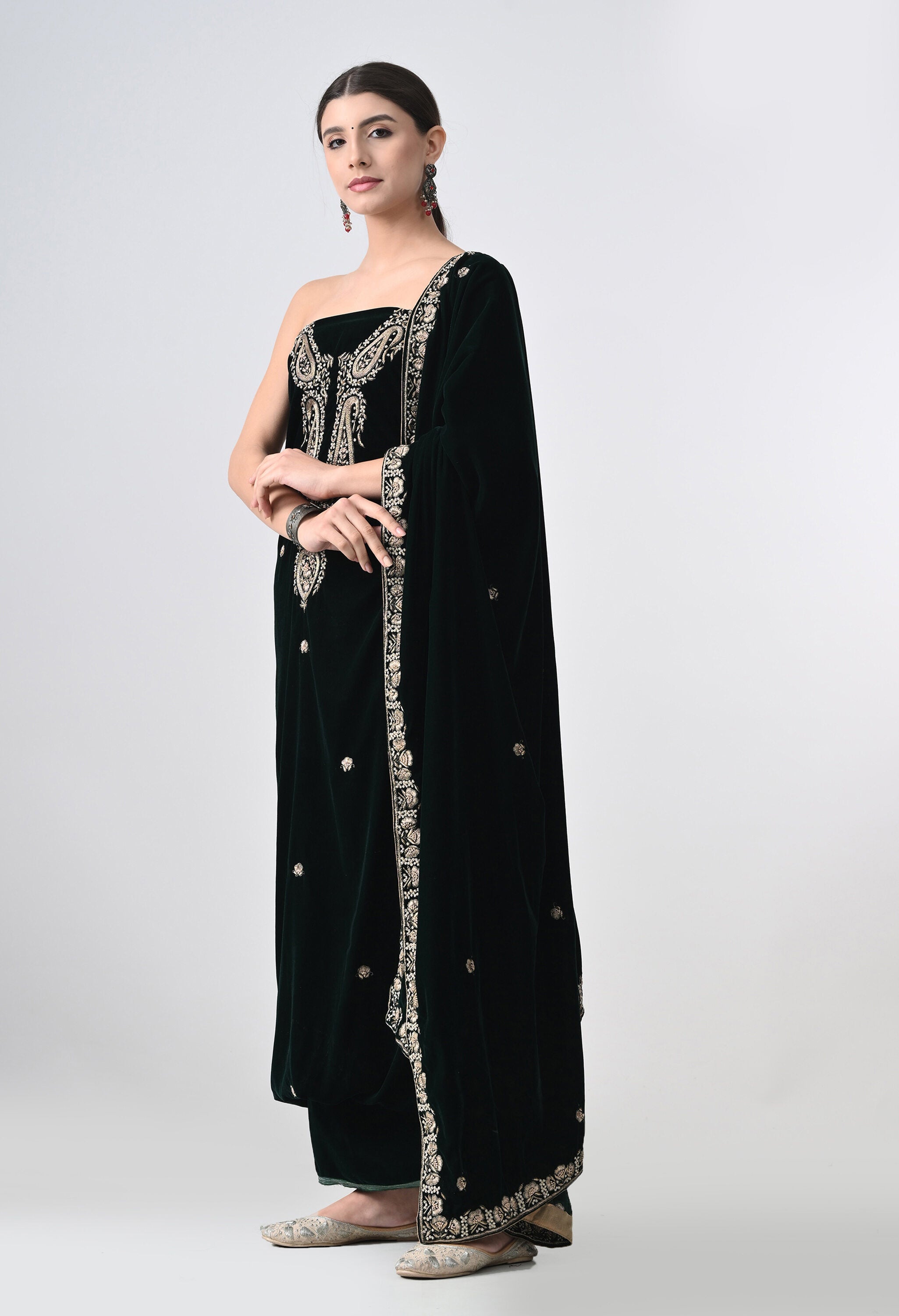 Party Wear Velvet Suits and Salwar