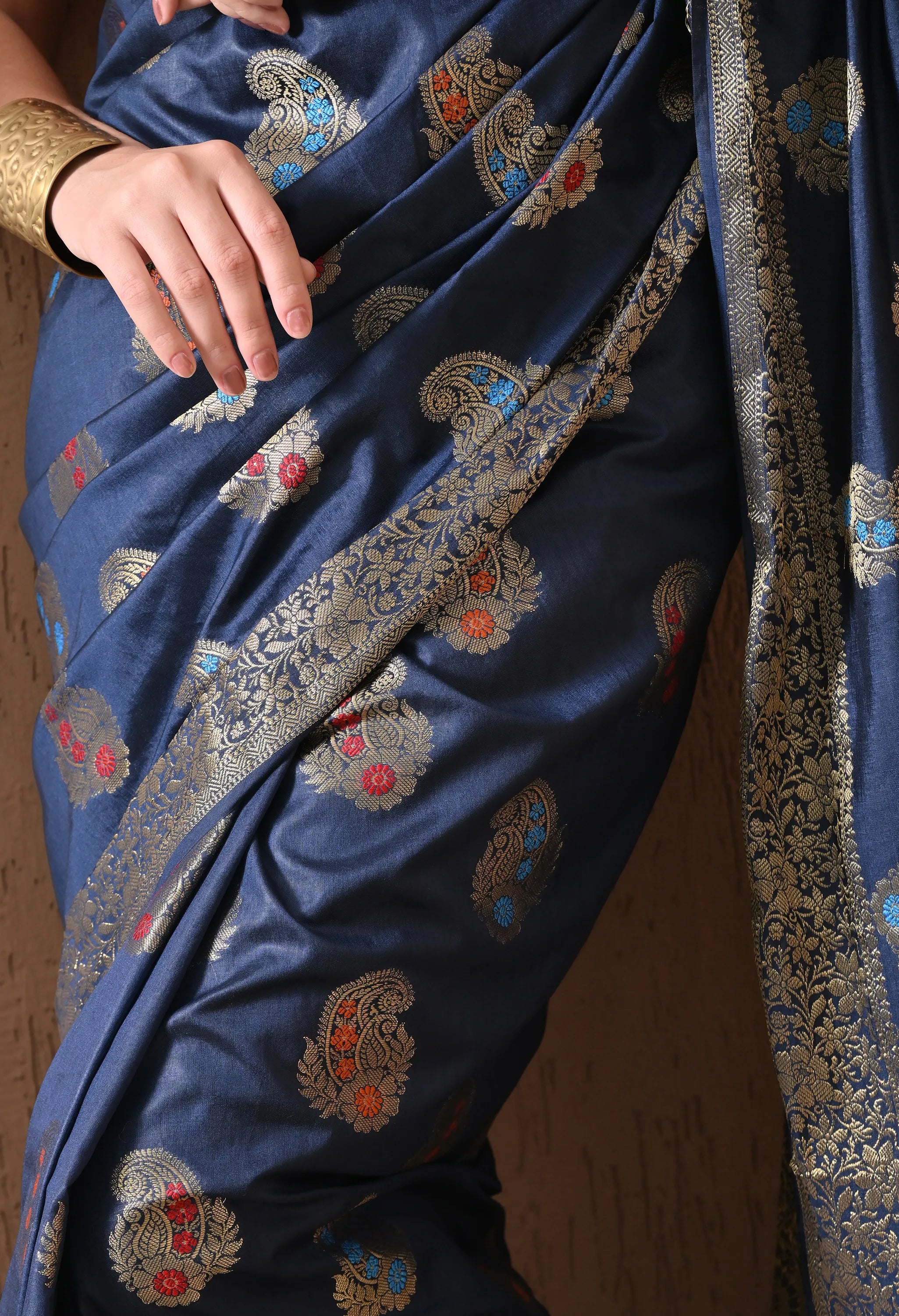 buy silk blue saree online India