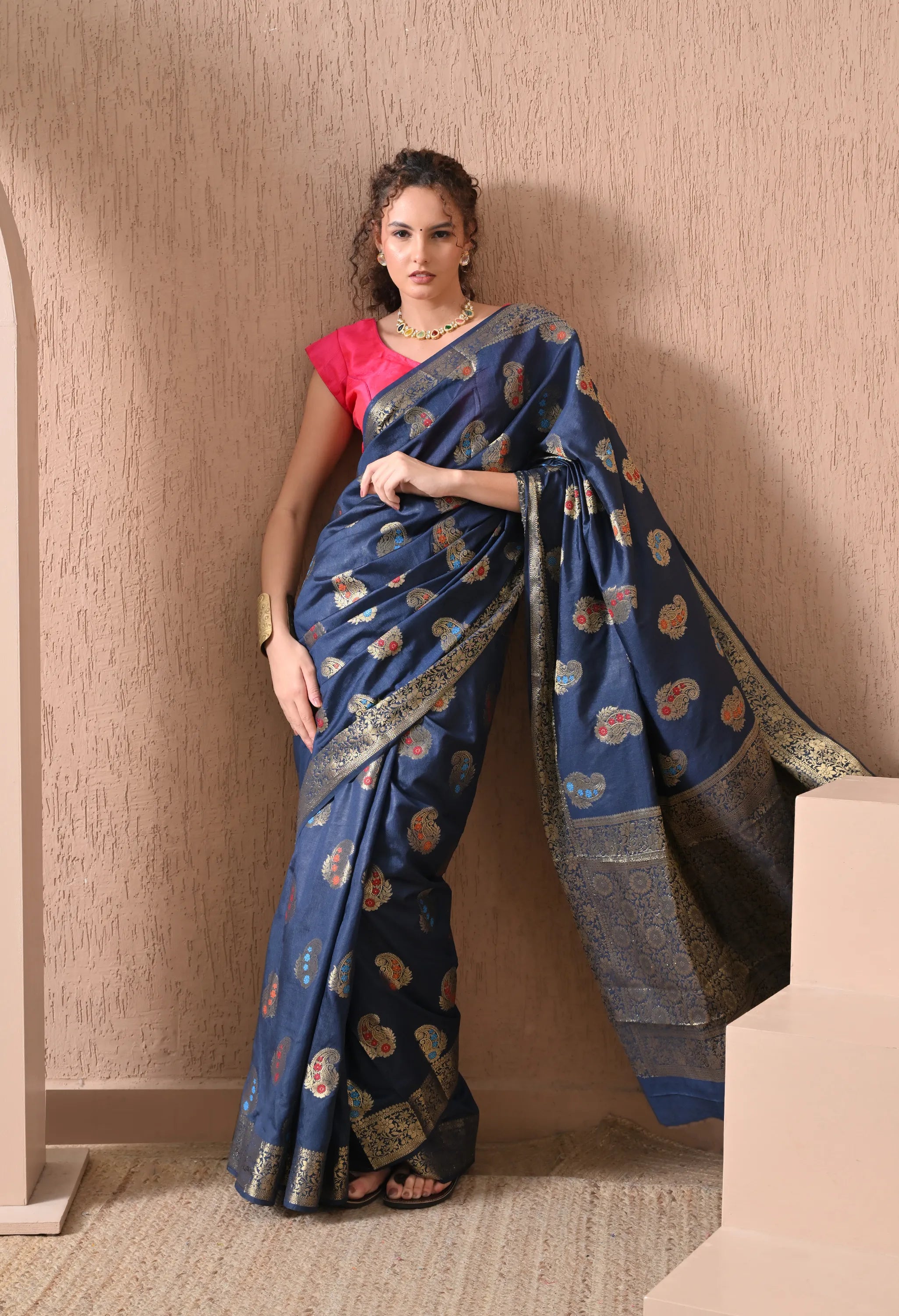 buy silk blue saree online India