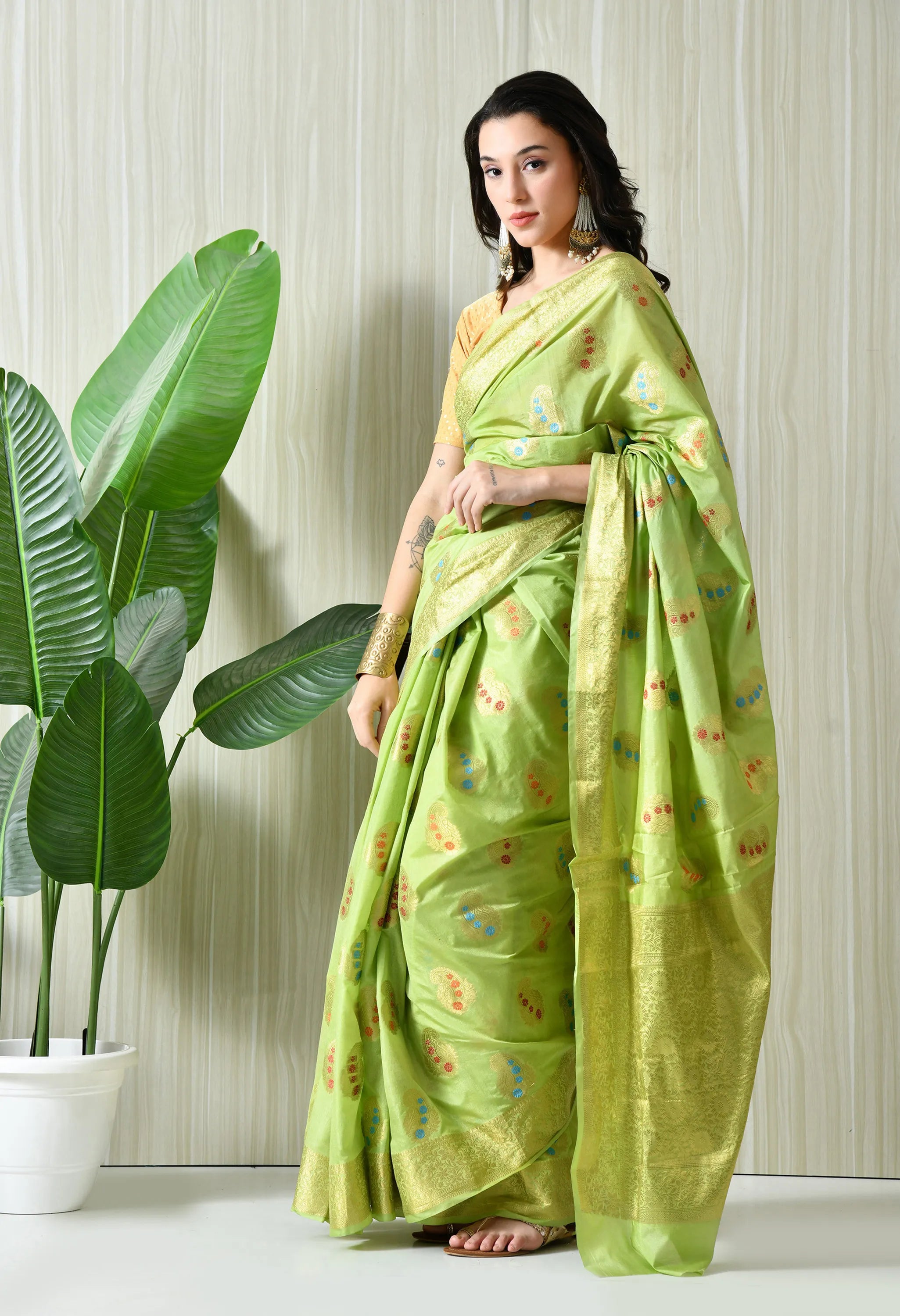 buy silk green saree online India