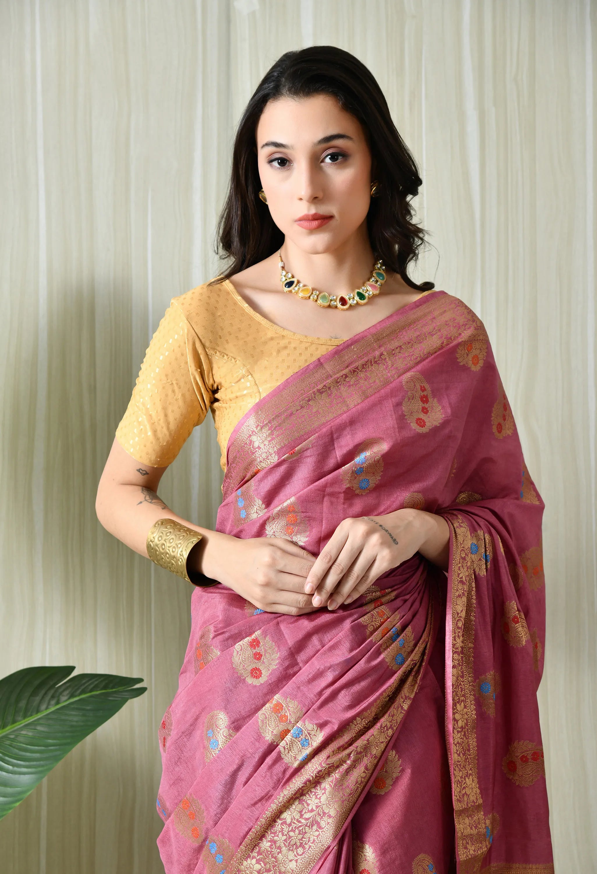 buy silk pink saree online India